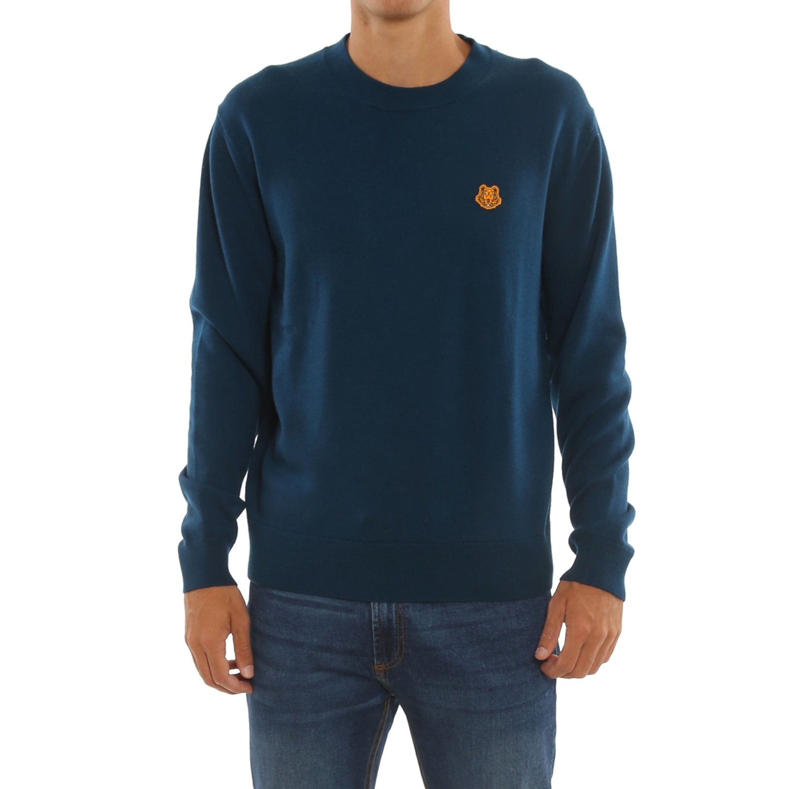 Shop Kenzo Wool Sweater In Blue