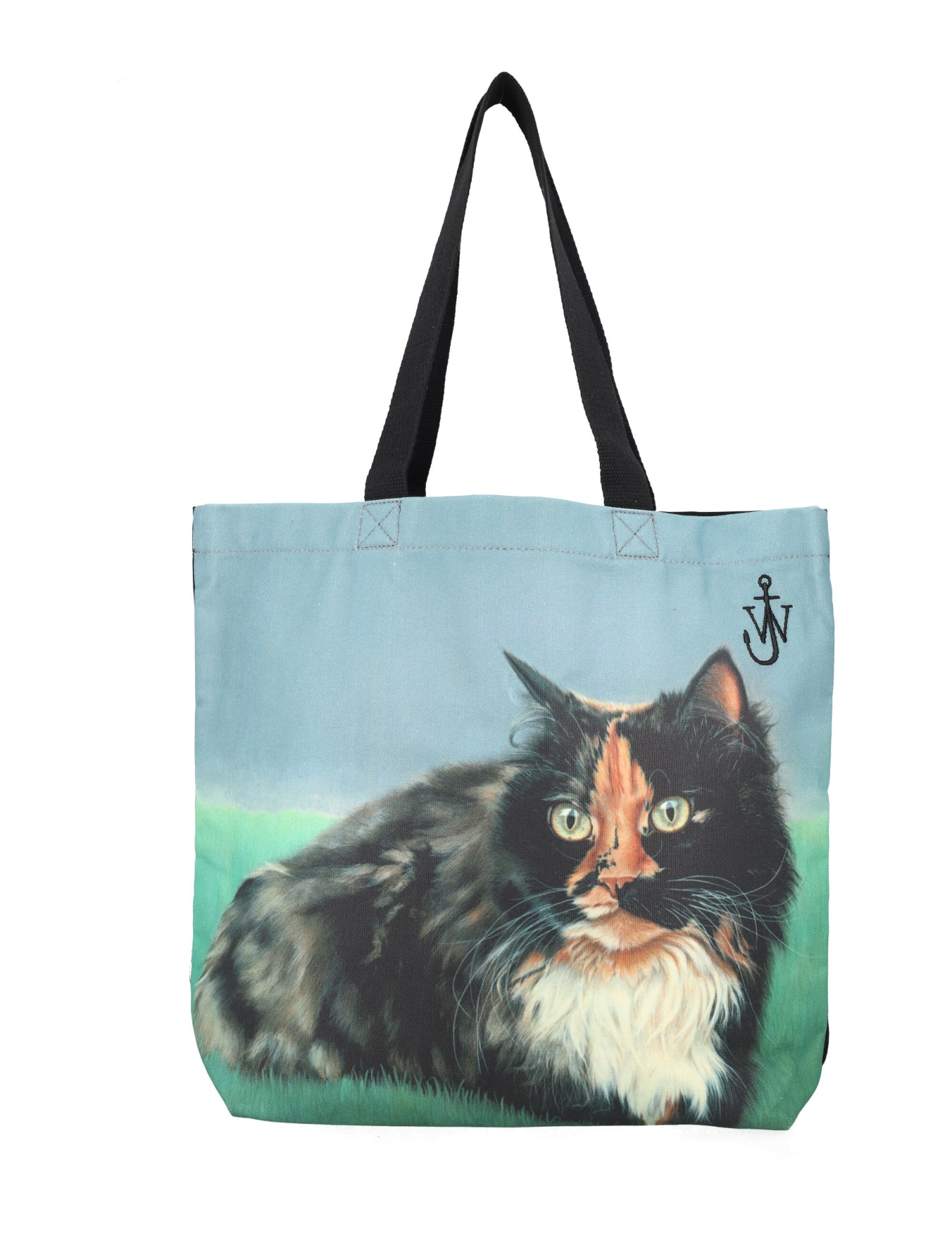 Shop Jw Anderson Cat Tote Bag In Emerald