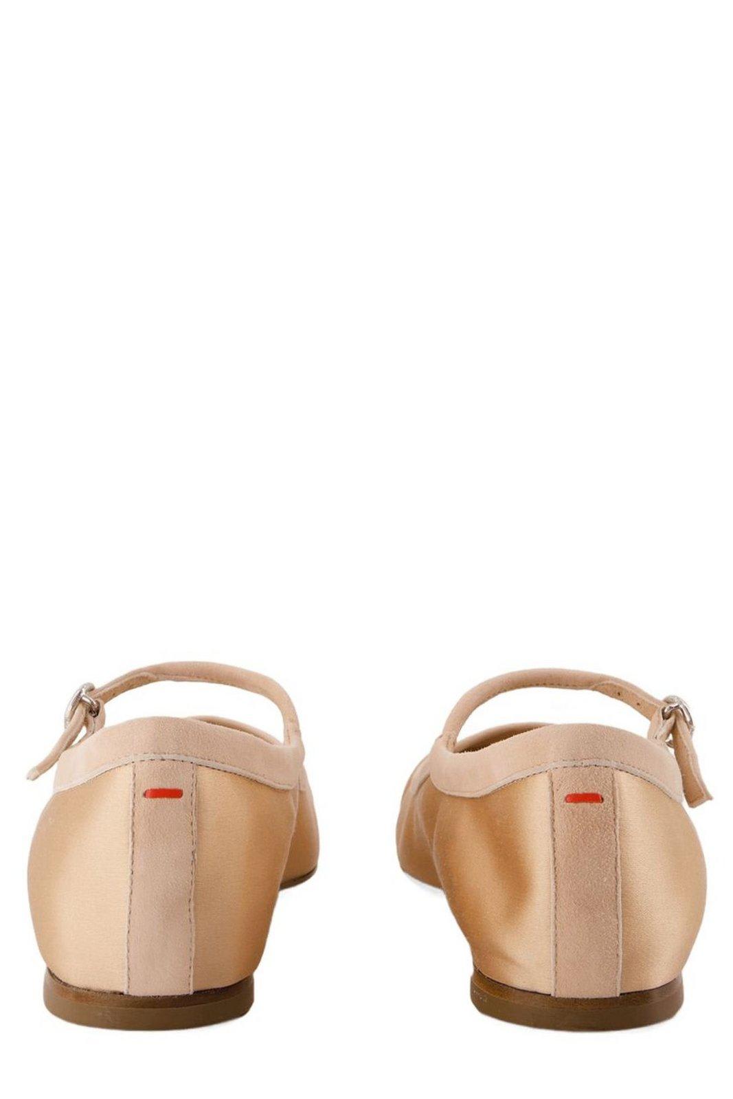 Shop Aeyde Uma Cap Satin Ballerinas