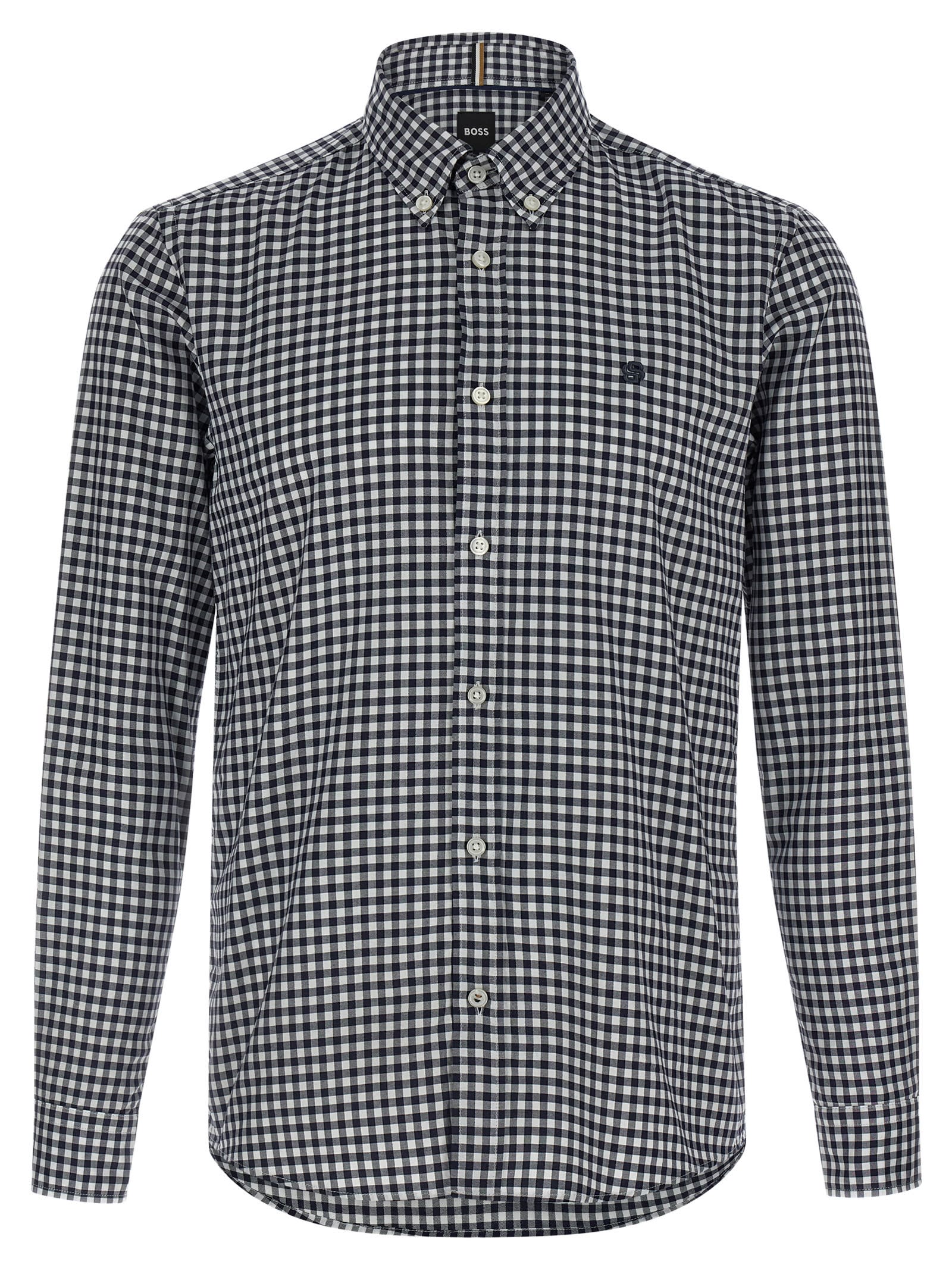 Hugo Boss H-roan-bd Shirt And Blouse Blue In Gray
