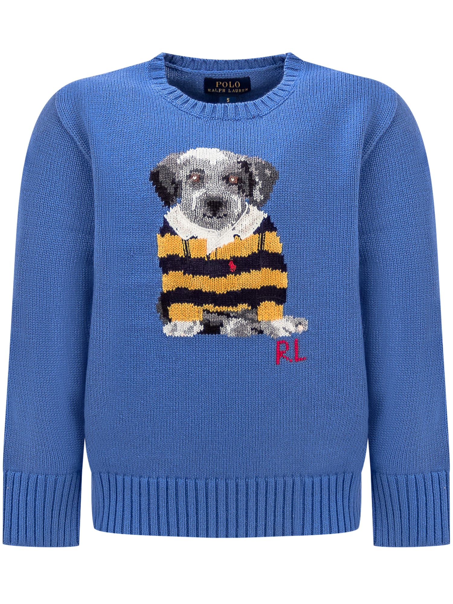 Polo Ralph Lauren Kids' Puppy Shirt In New England Blue