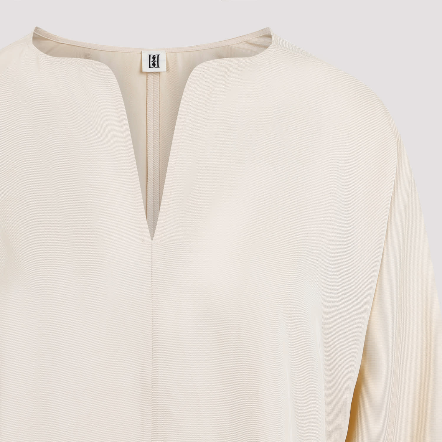 By Malene Birger Calias Split-sleeve Tunic Blouse In B Vanilla Cream