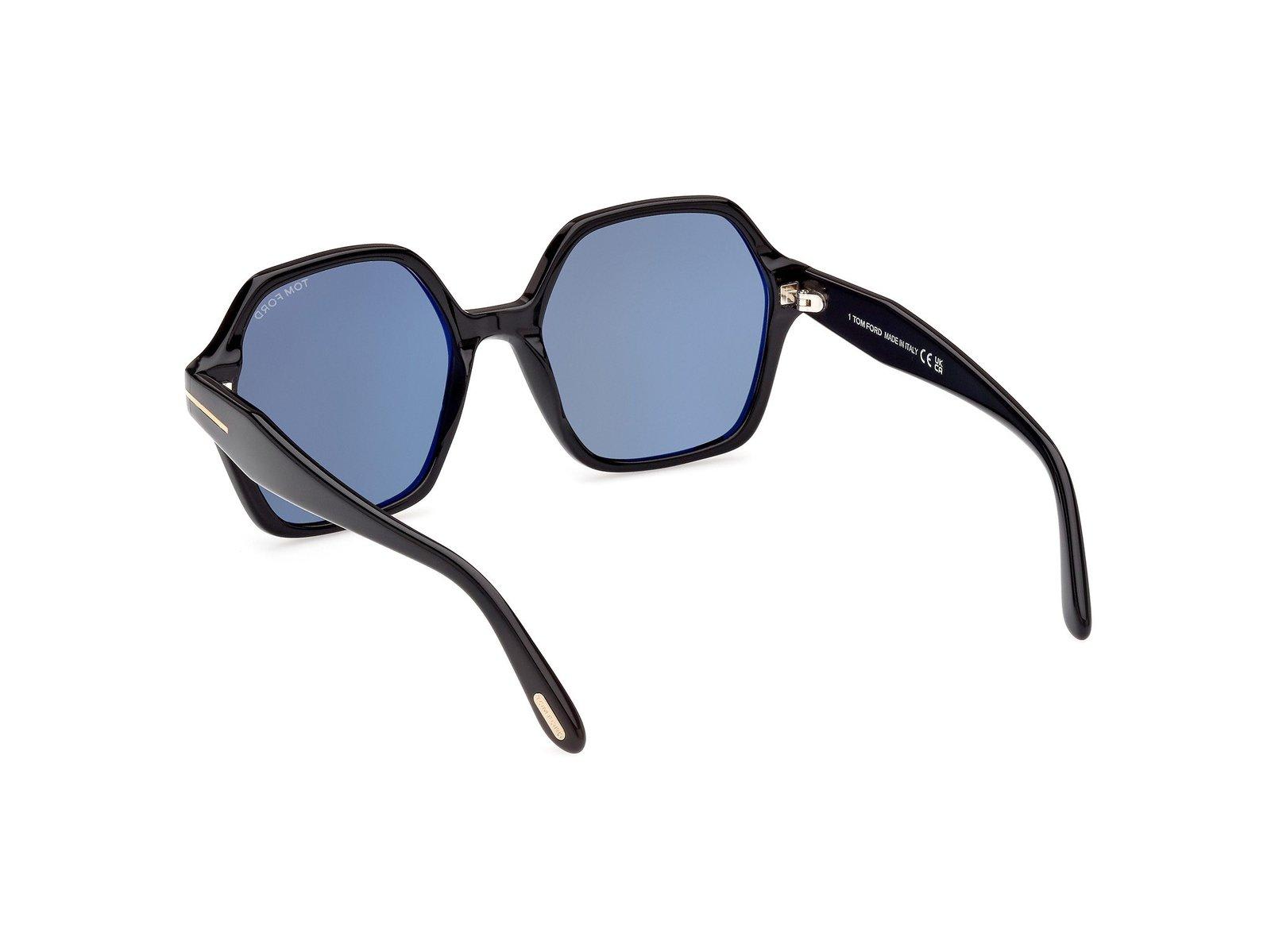 Shop Tom Ford Geometric Frame Sunglasses In 01a