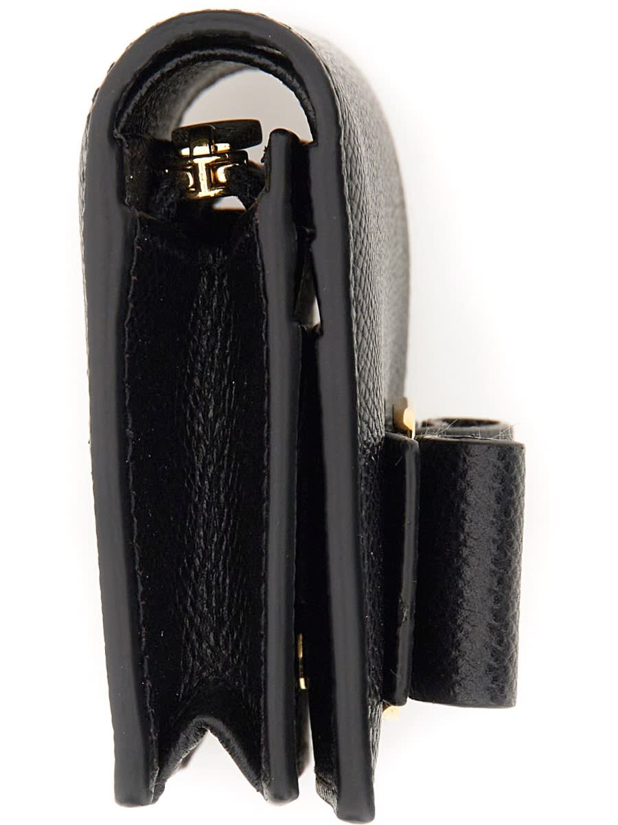 Ferragamo Portafoglio Mini Con Logo In Black