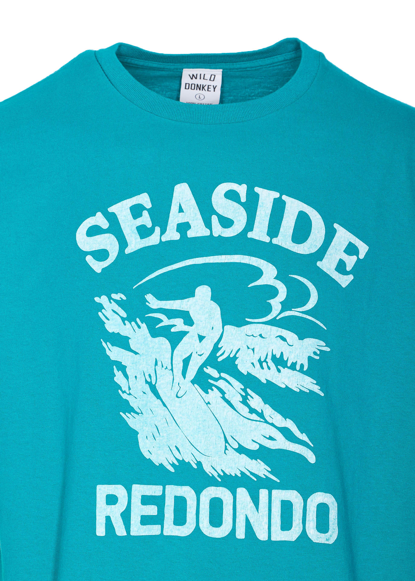 Wild Donkey Crewneck Graphic Print T-shirt In Blue