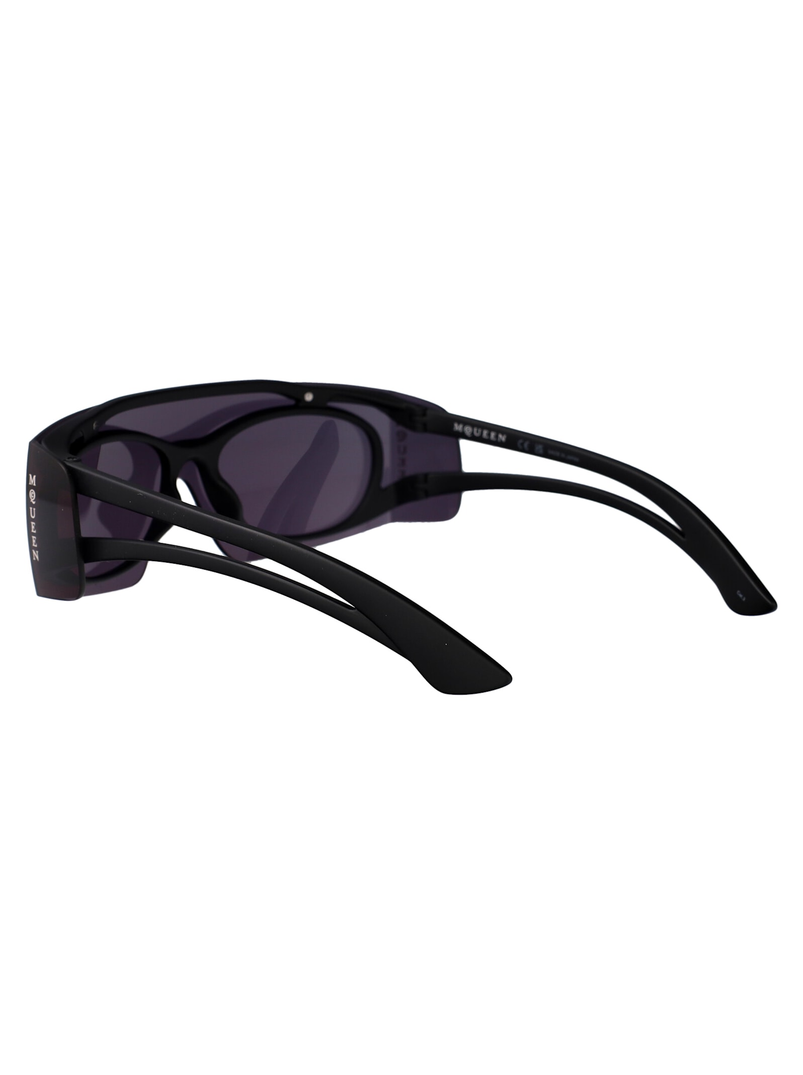 Alexander Mcqueen Am0489s Sunglasses In Black-black-grey