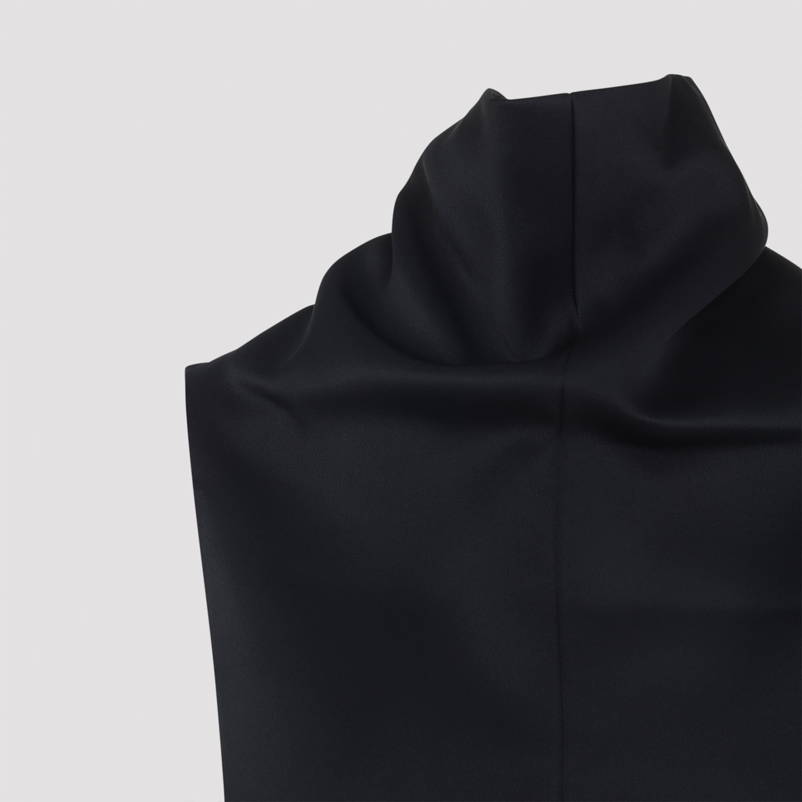 Khaite Daria Sleeveless Mini Dress In Black