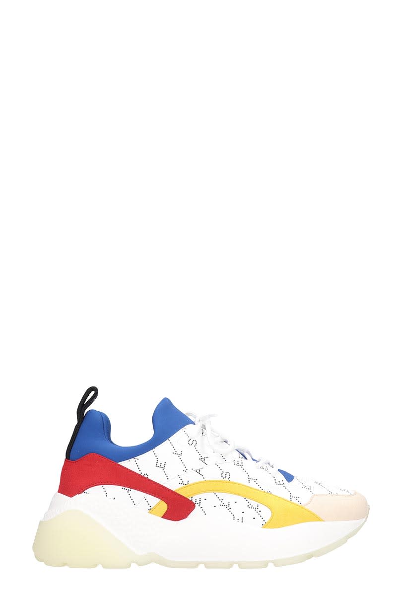 STELLA MCCARTNEY ECLYPSE SNEAKERS IN WHITE TECH/SYNTHETIC,11011288