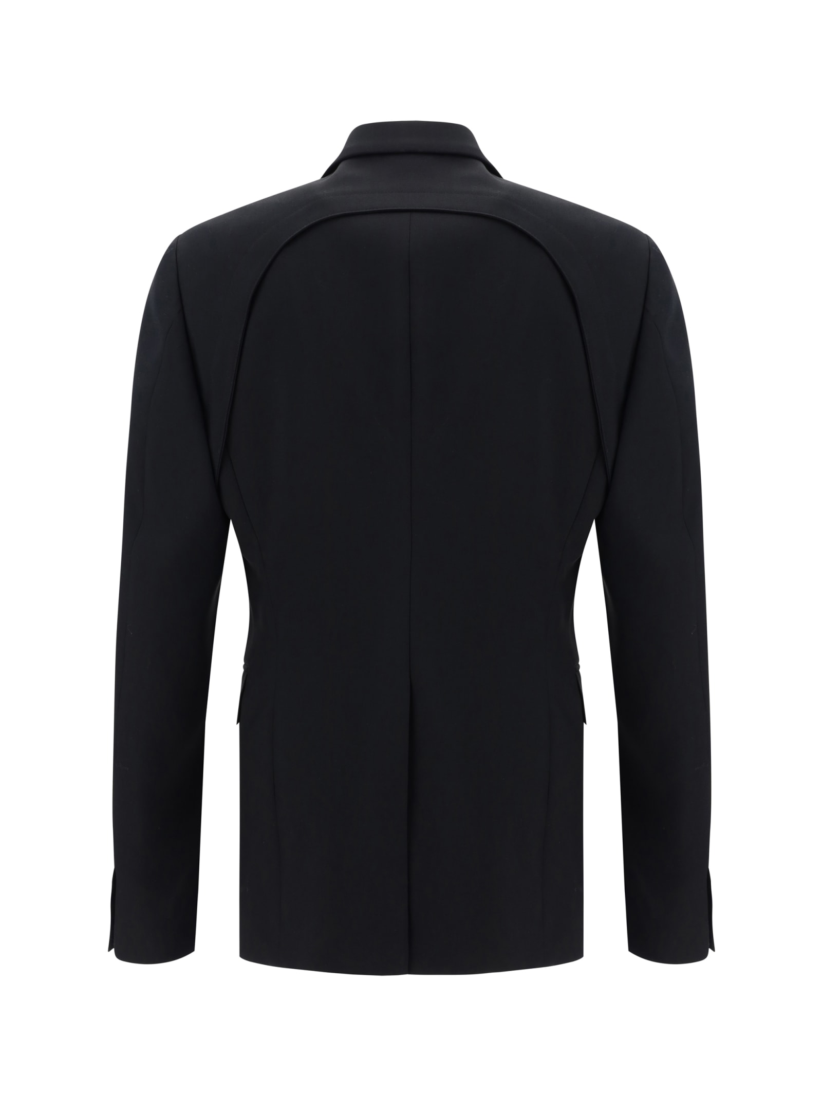 Shop Alexander Mcqueen Blazer Jacket In Black