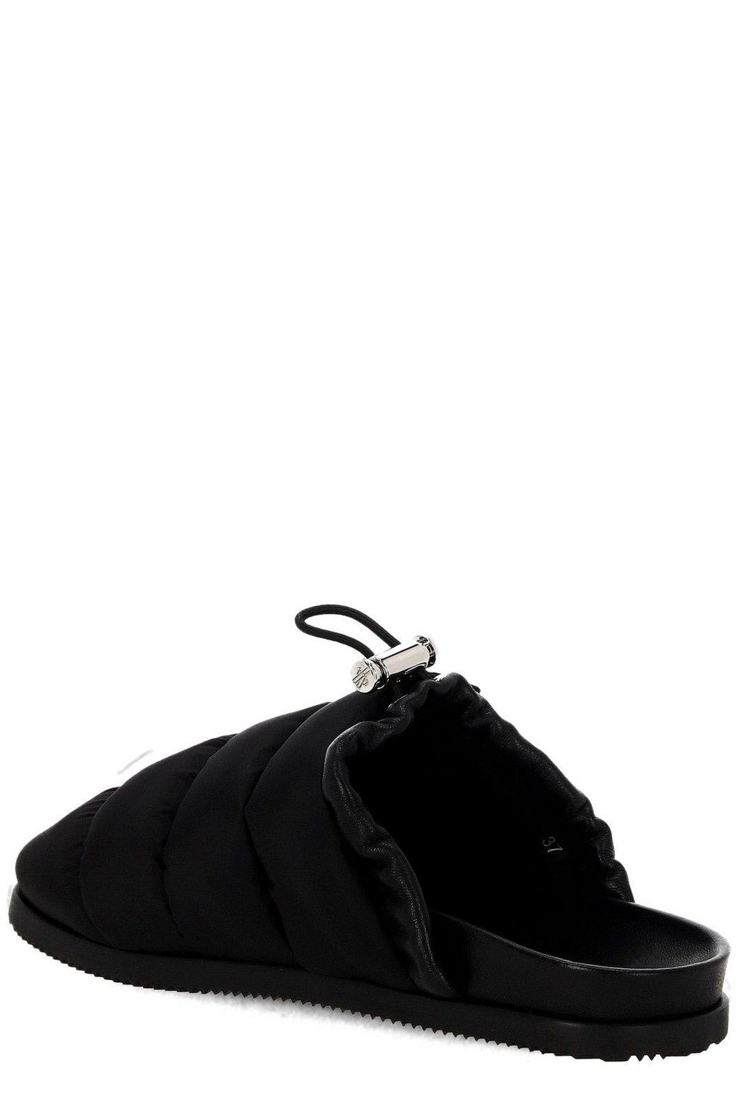 MONCLER LOGO PATCH PADDED SLIPPERS