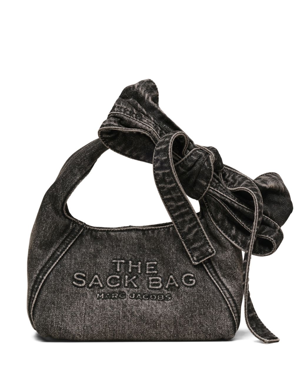 Marc Jacobs The Mini Sack Denim Bag In Black