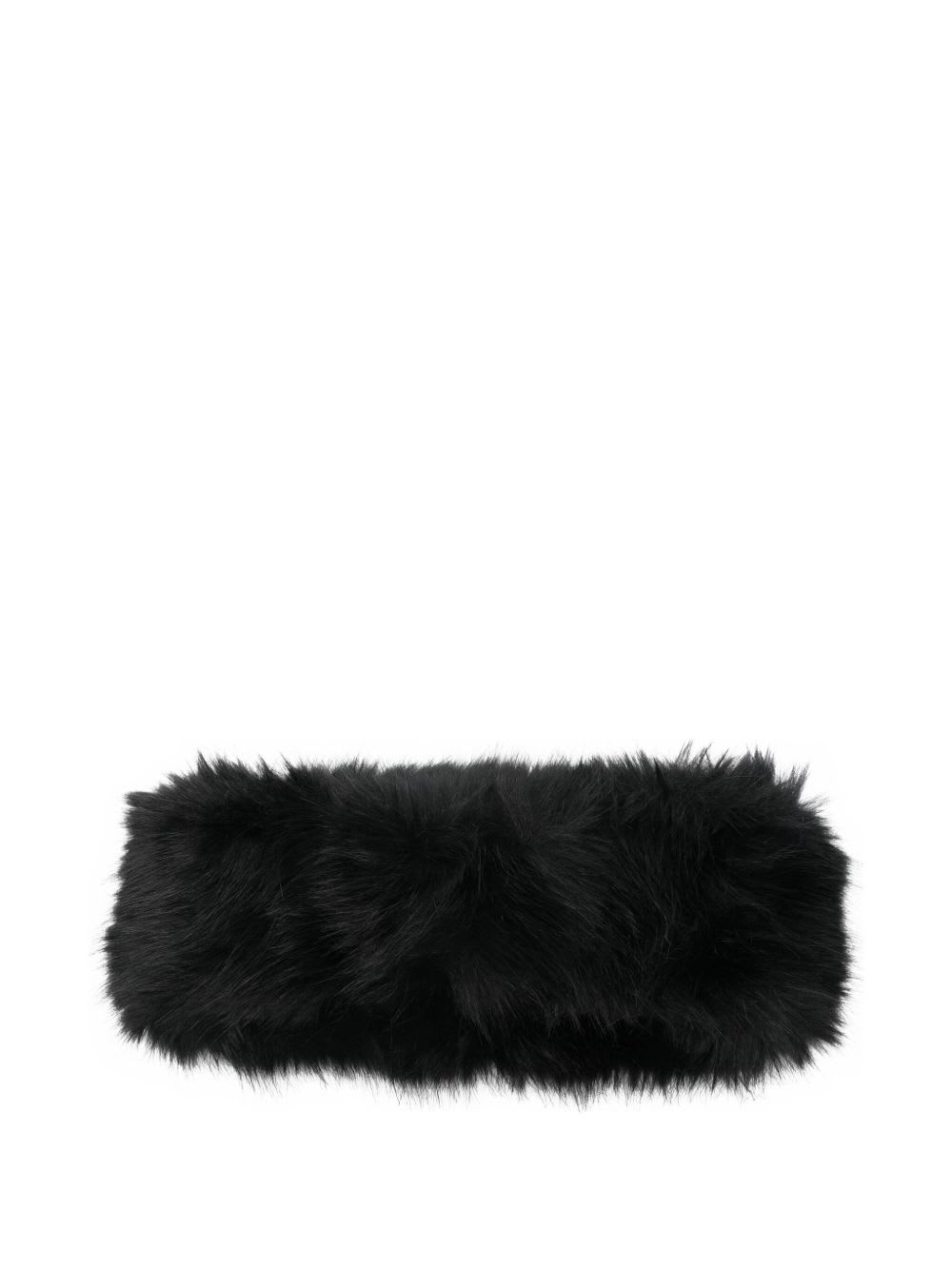 Stand Studio Zephyra Faux Fur Headband In Black