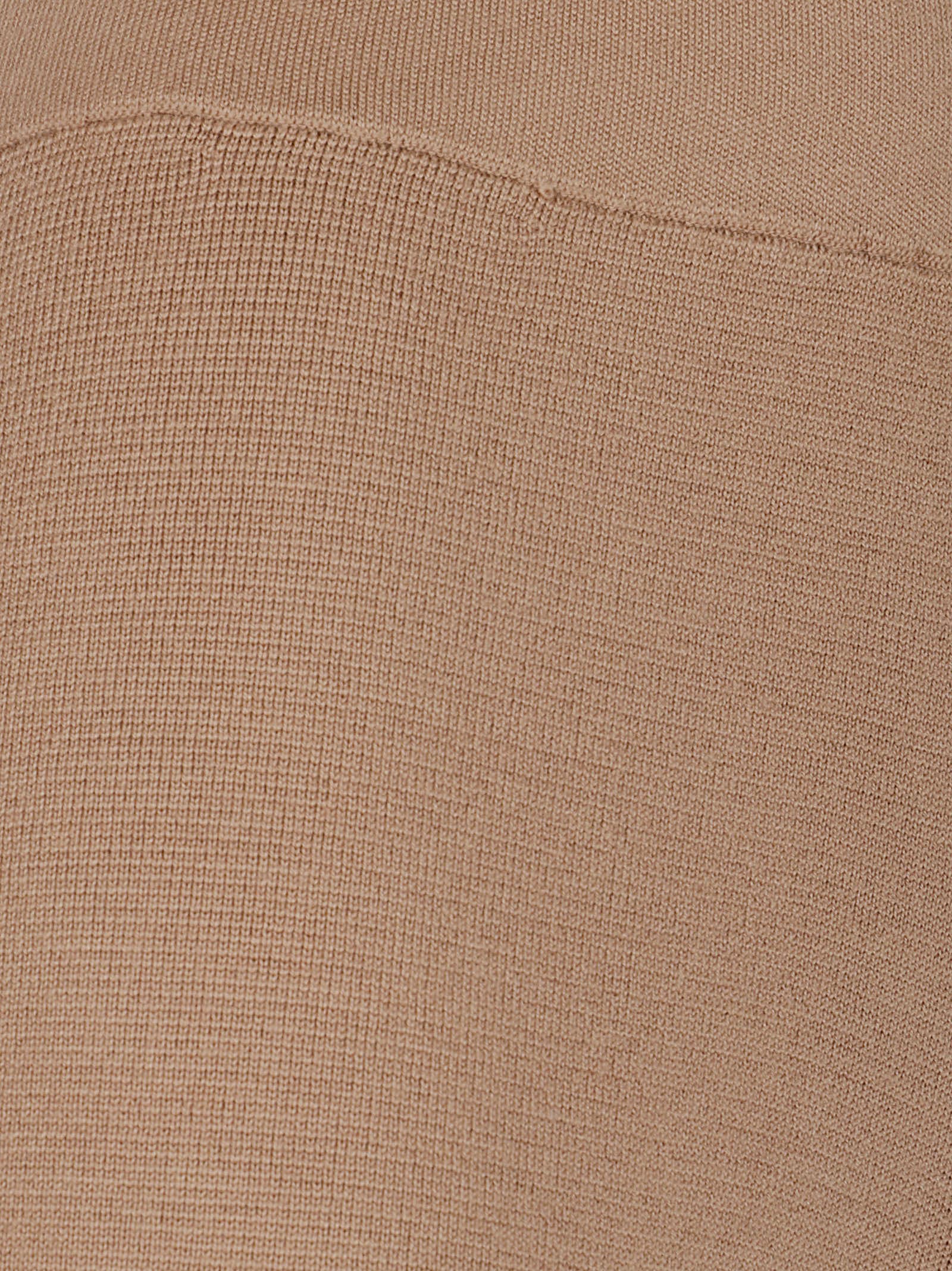 Fabiana Filippi High-waisted Wool Trousers In Brown