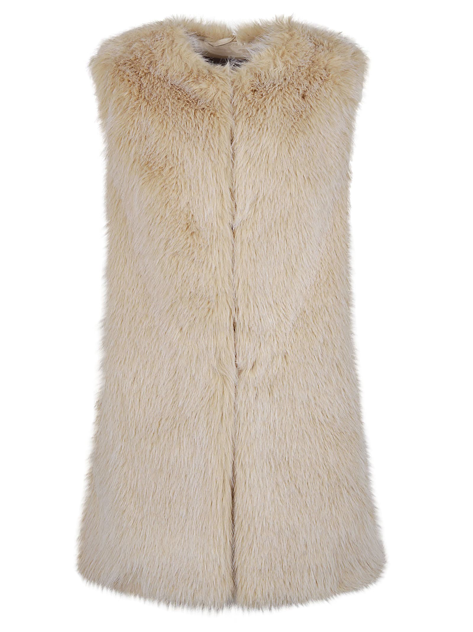 Shop Herno Faux Fur Gilet In Nuovo Chantilly