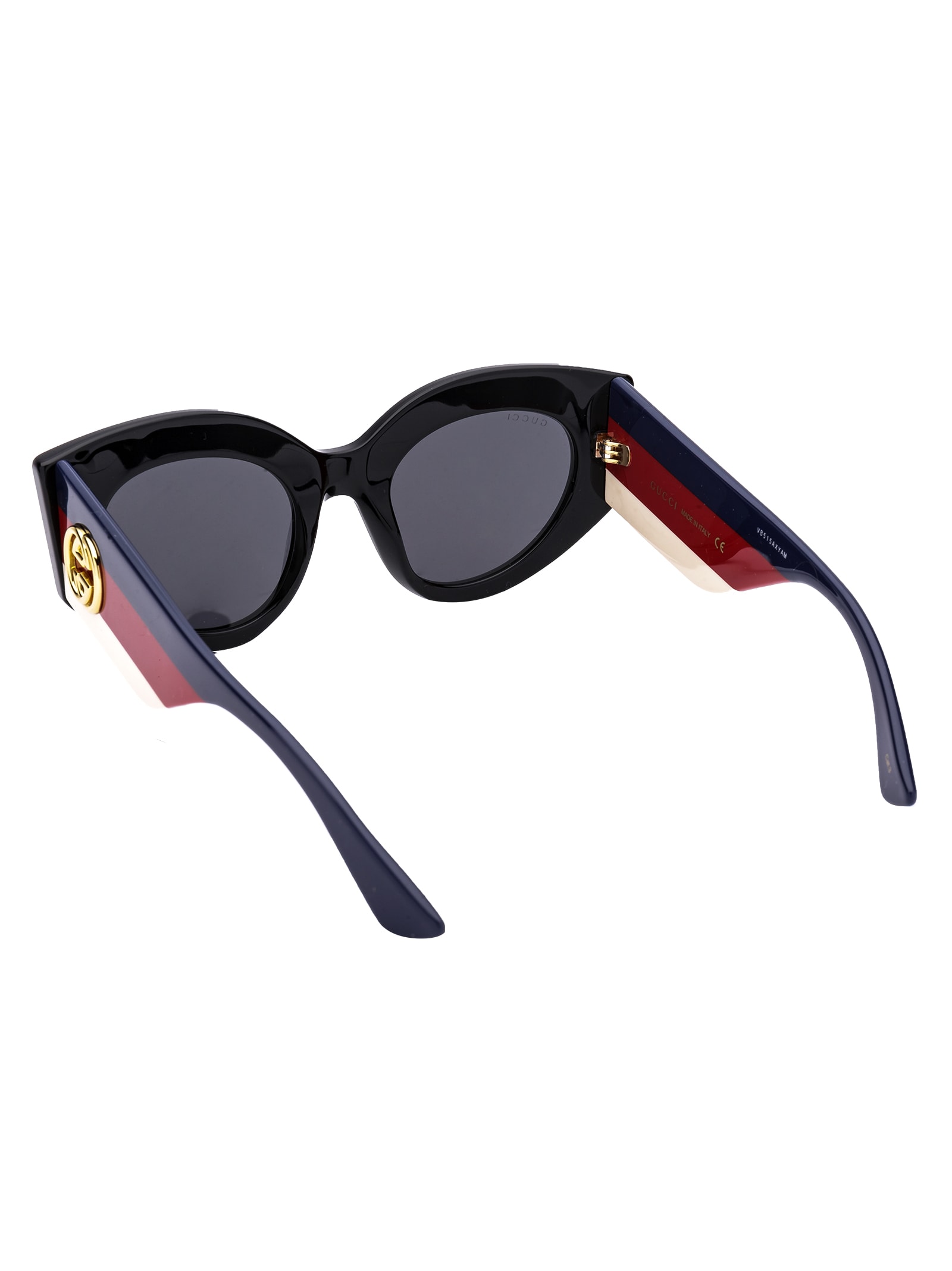 Shop Gucci Gg0275s Sunglasses In 001 Black Multicolor Grey