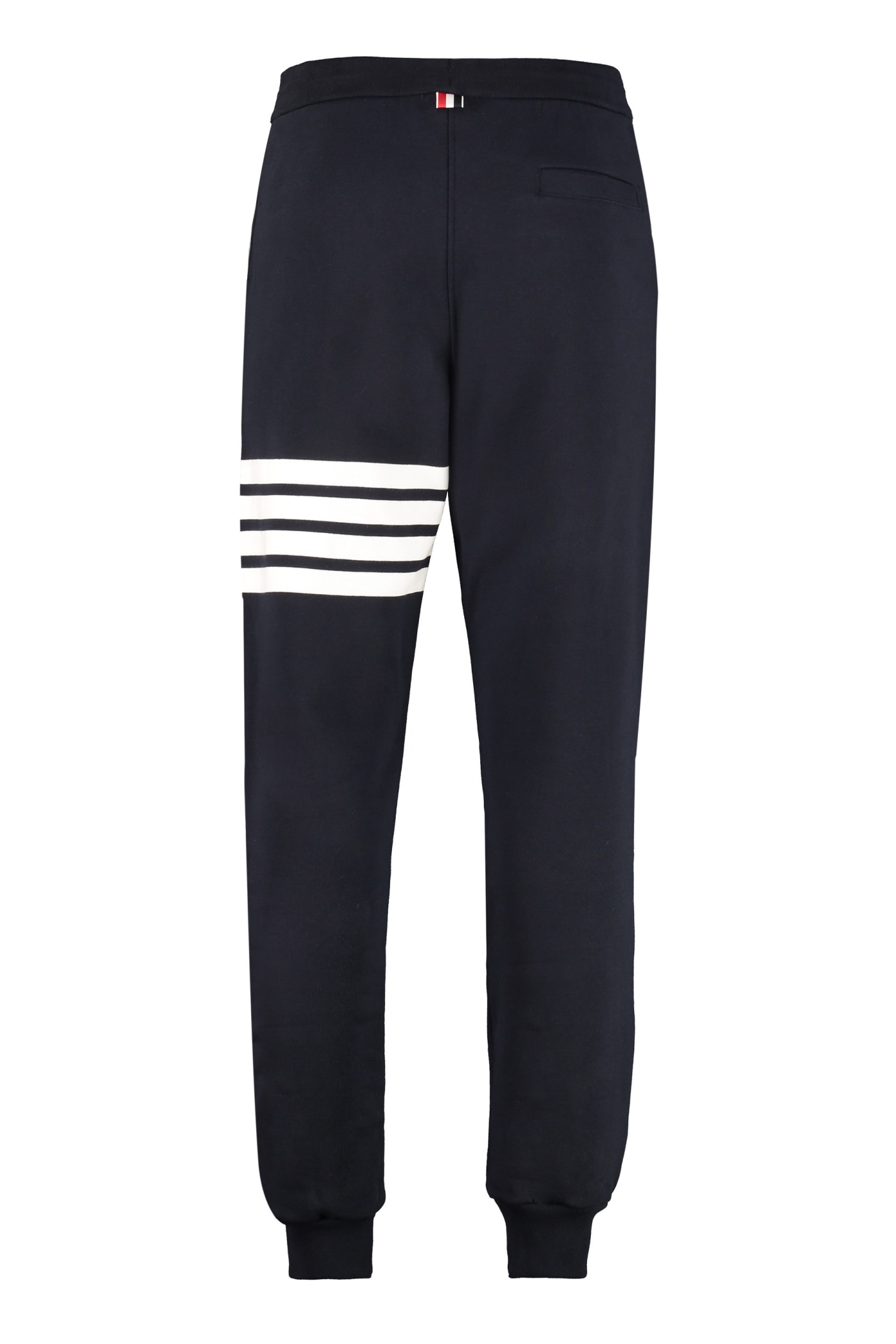 Shop Thom Browne Track-pants With Decorative Stripes In Blue