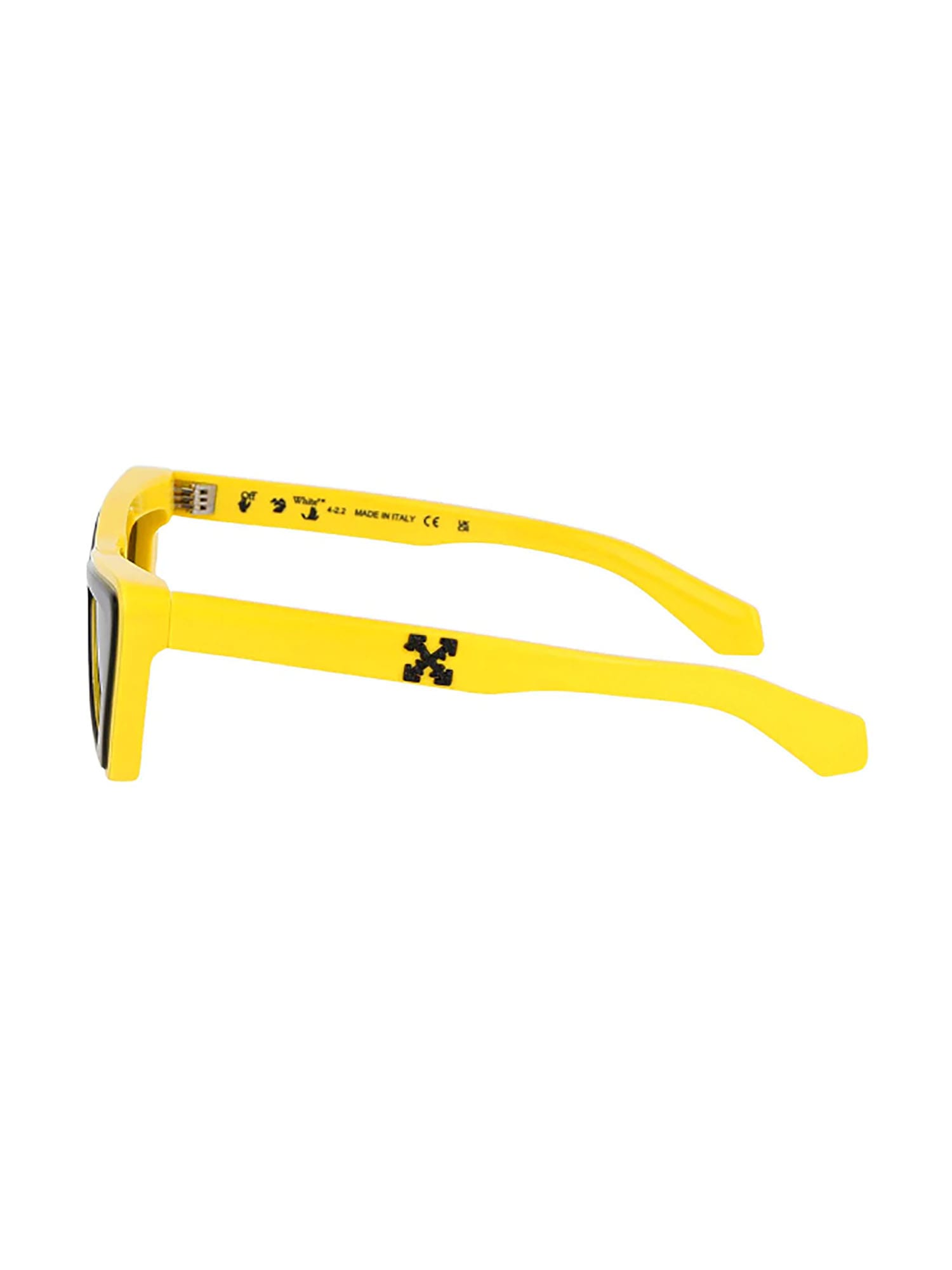 Shop Off-white Artemisia Sunglasses Sunglasses In Yellow