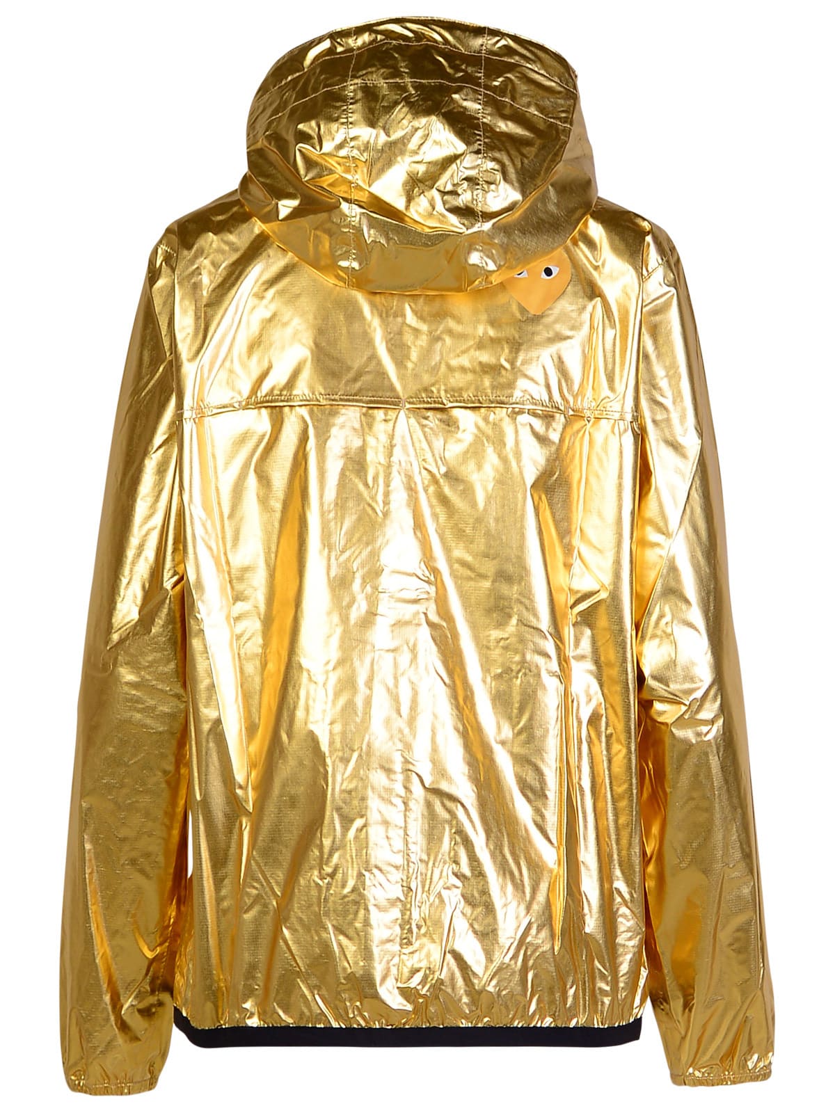 Shop Comme Des Garçons Play Gold Polyamide Jacket