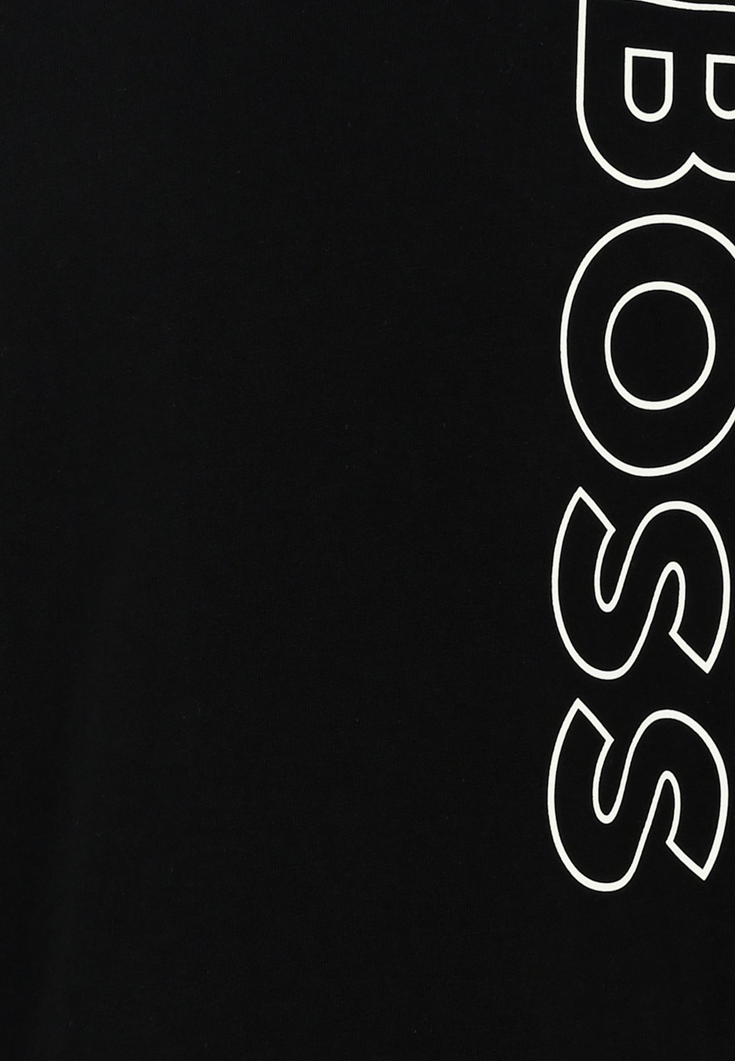 Hugo Boss Black T-shirt For Boy With Logo In Black