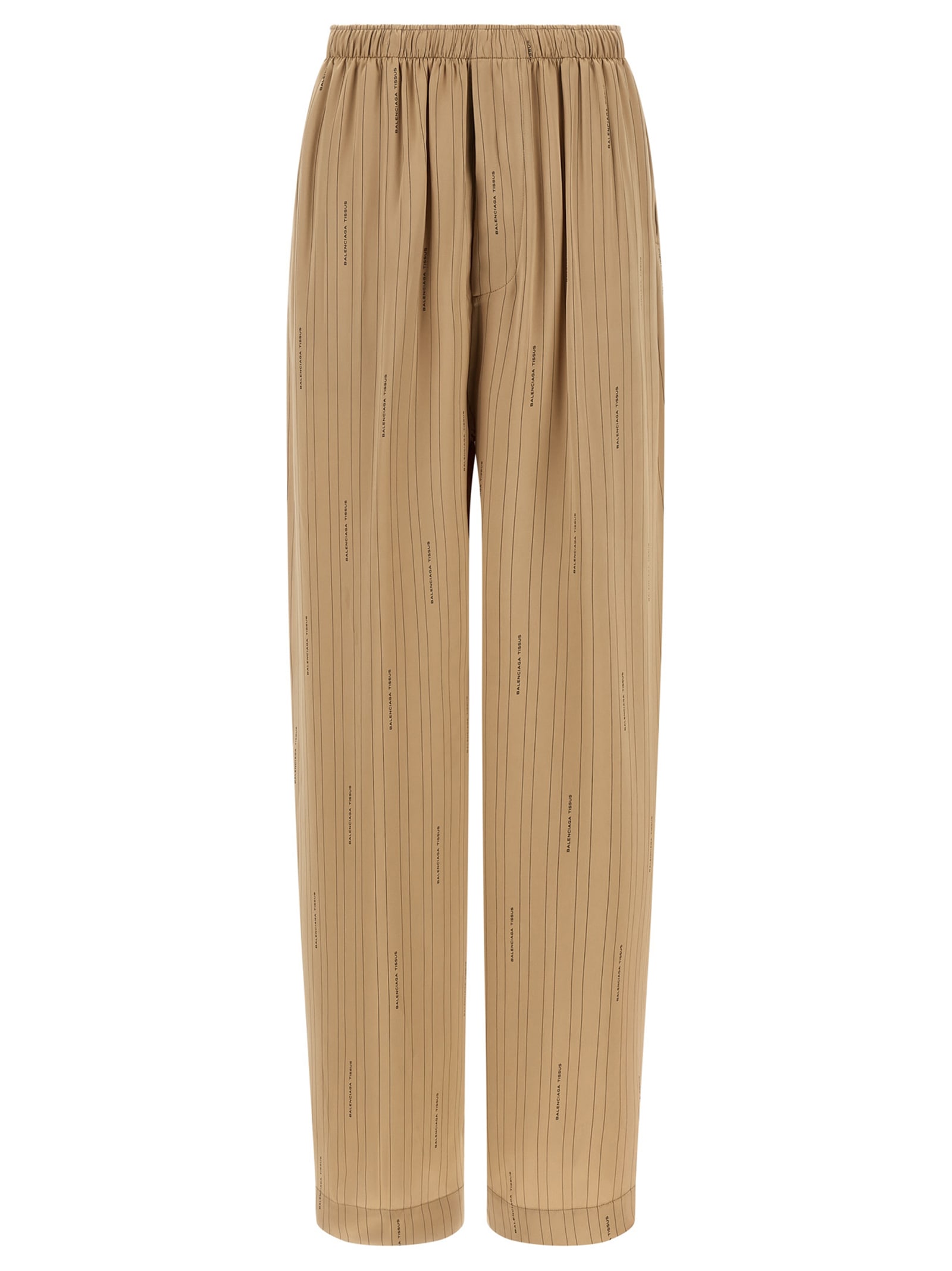 Balenciaga Tailored Trousers Pinstripe Pattern In Neutral