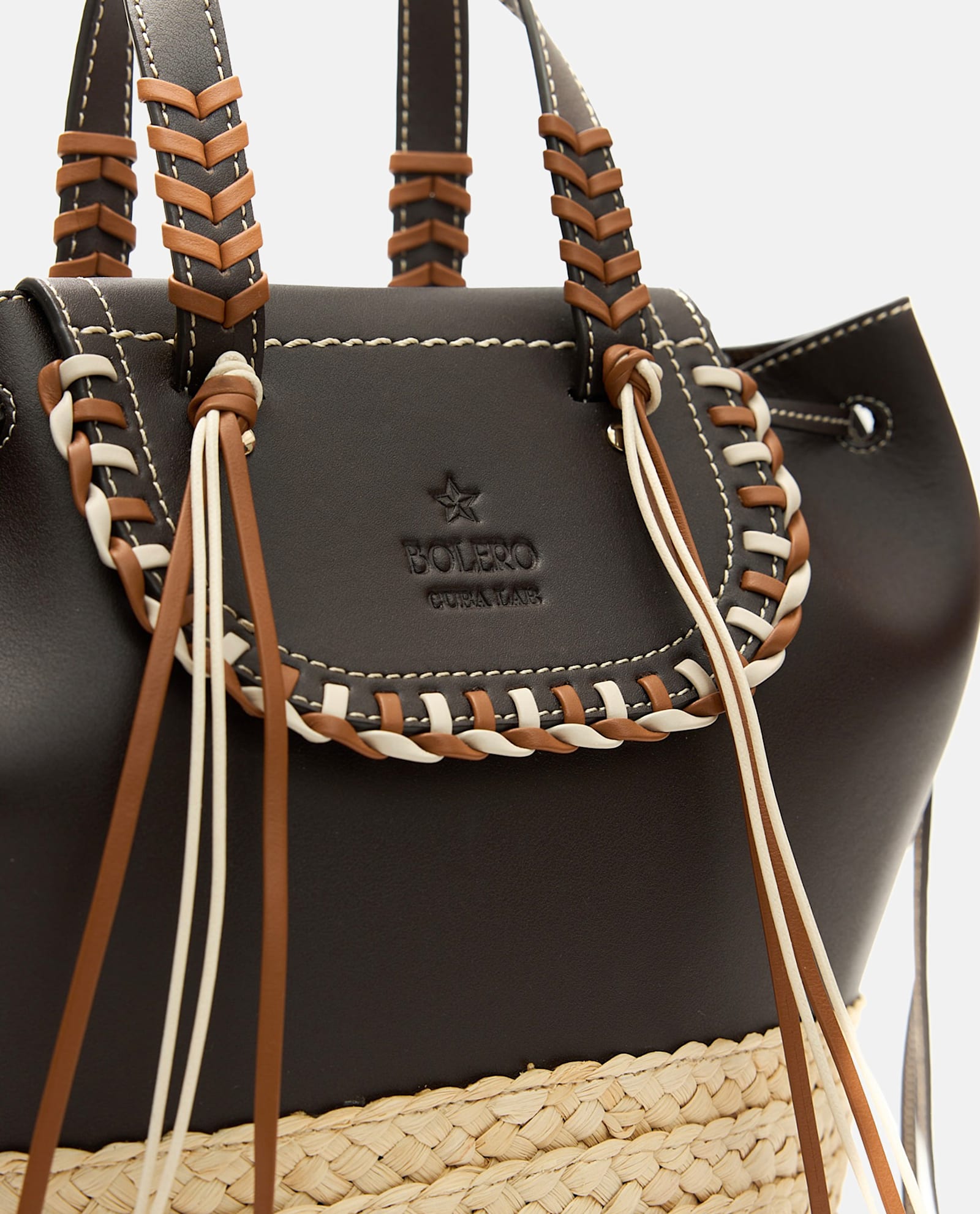 Cuba Lab Bolero Leather Tote Bag In Brown