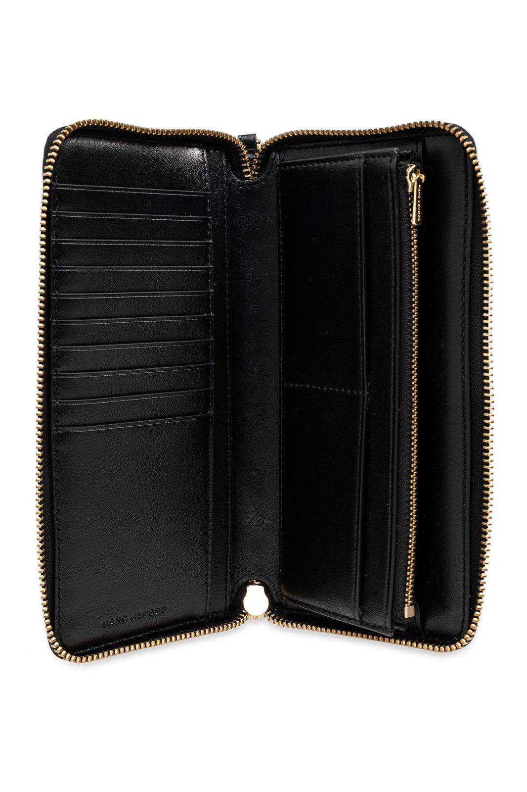Marc Jacobs The Continental Zipped Wallet In Black