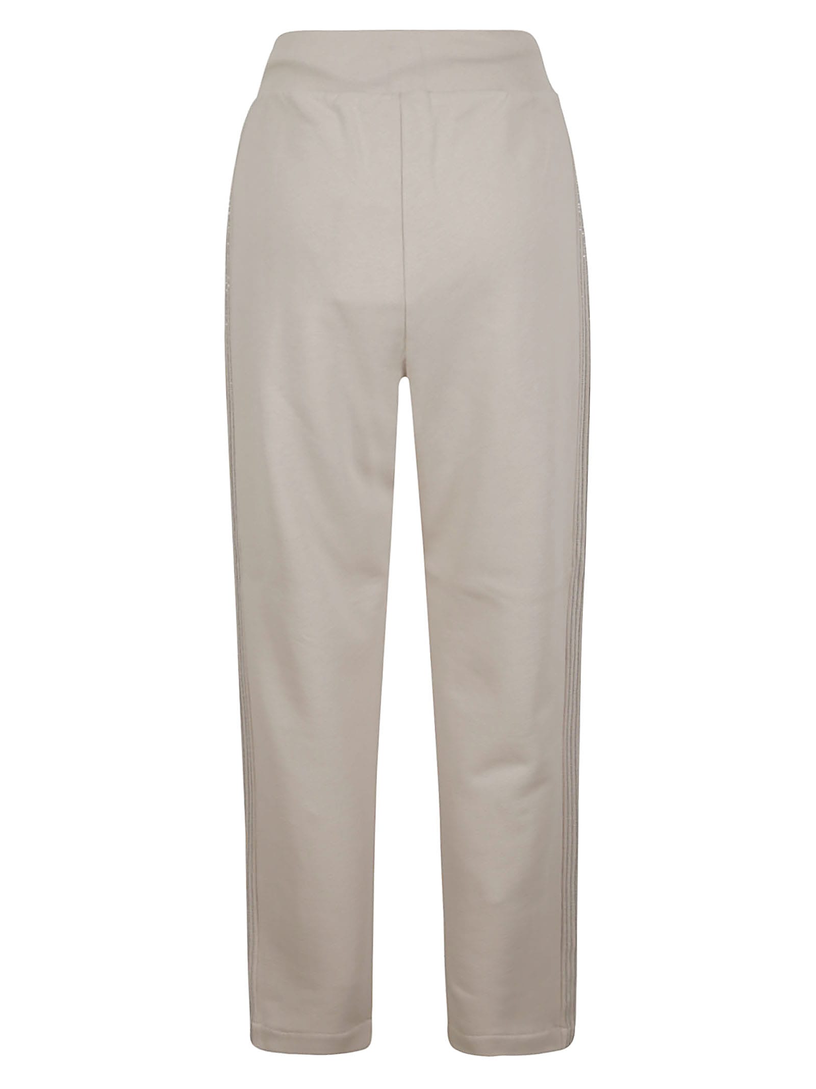 Shop Fabiana Filippi Drawstring Waist Plain Track Pants In Dune