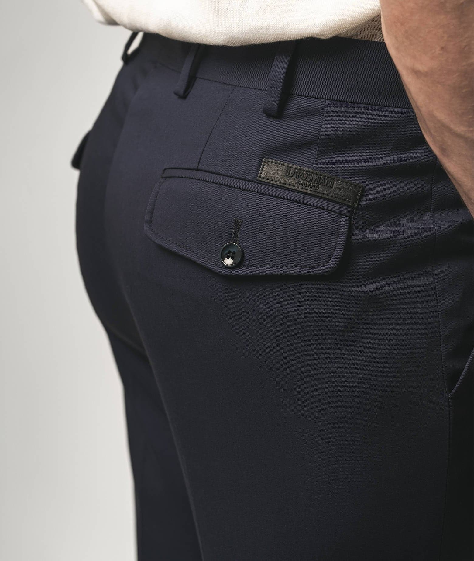 Larusmiani 5th Ave Trousers Pants In Blue