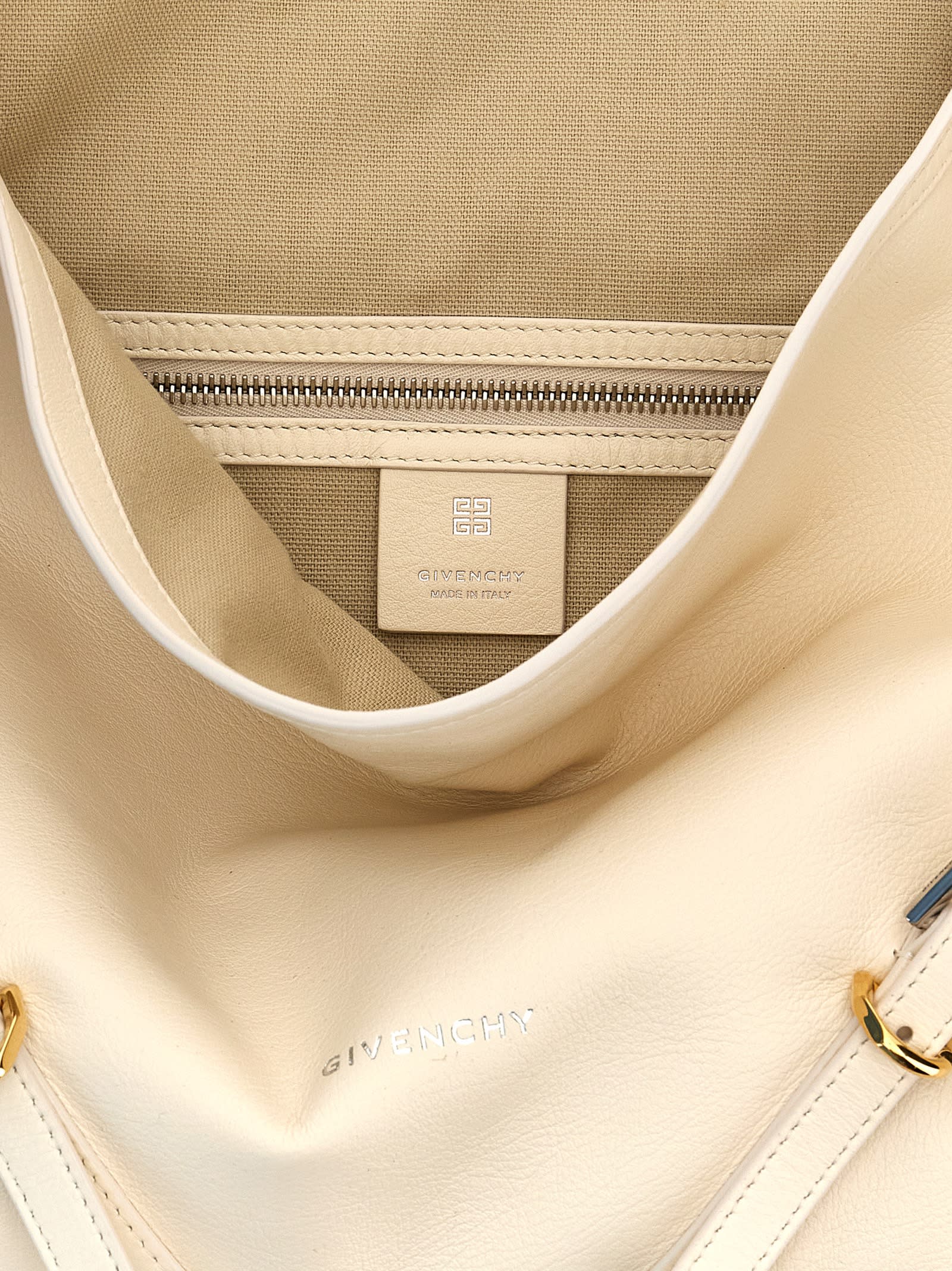 Shop Givenchy Voyou Medium Shoulder Bag In White