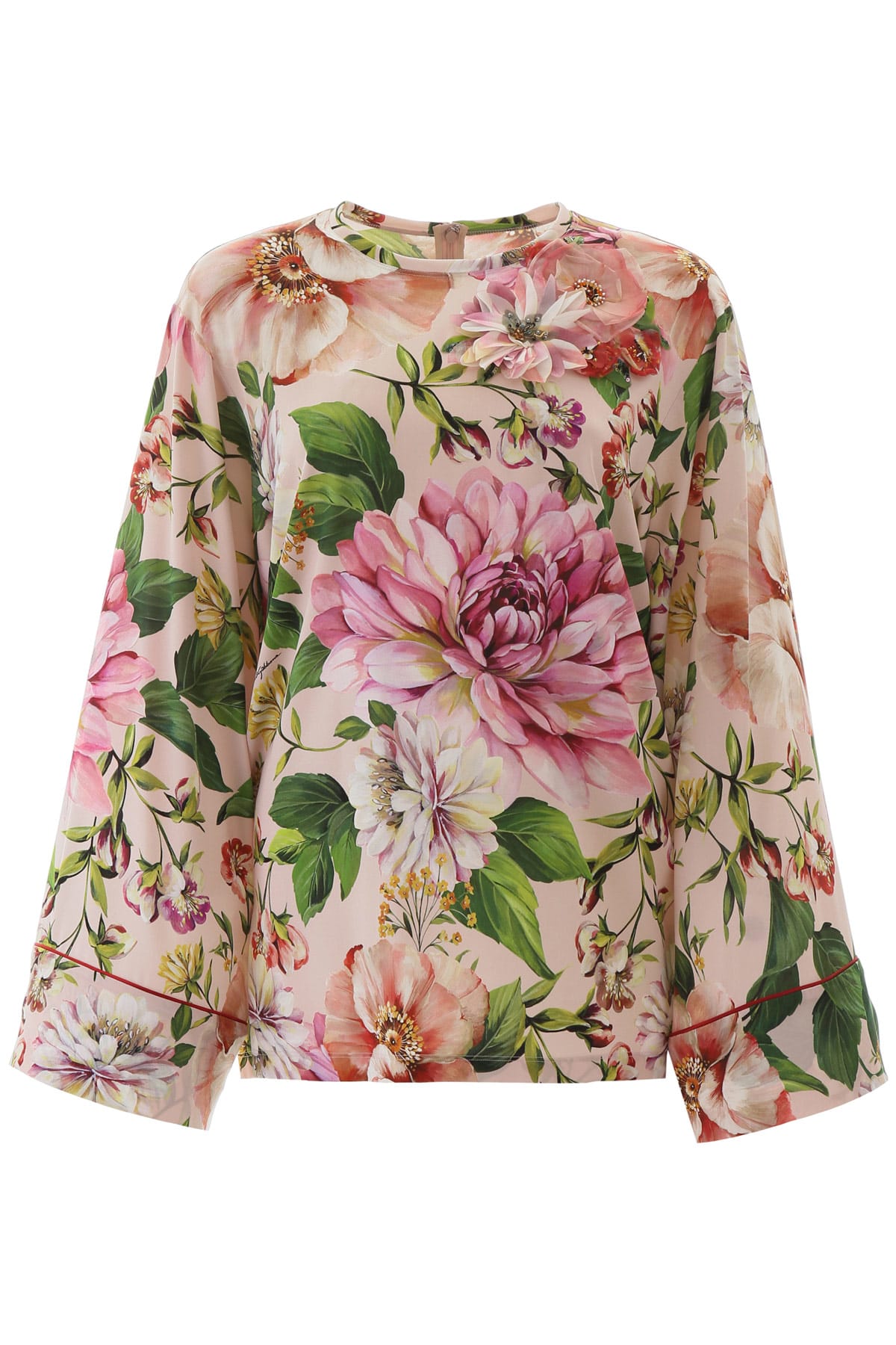 DOLCE & GABBANA FLORAL-PRINTED BLOUSE,11251048