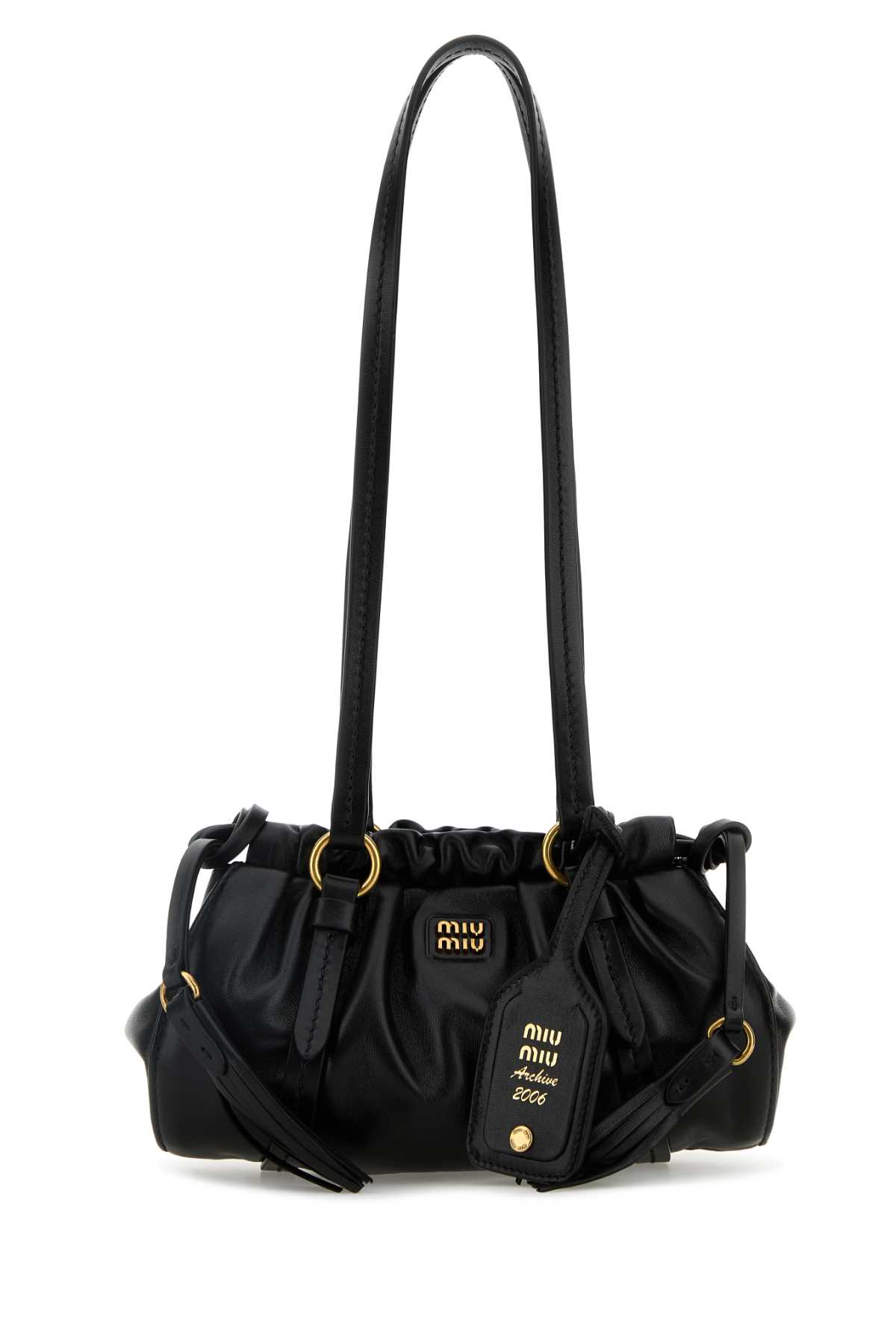 Black Nappa Leather Shoulder Bag