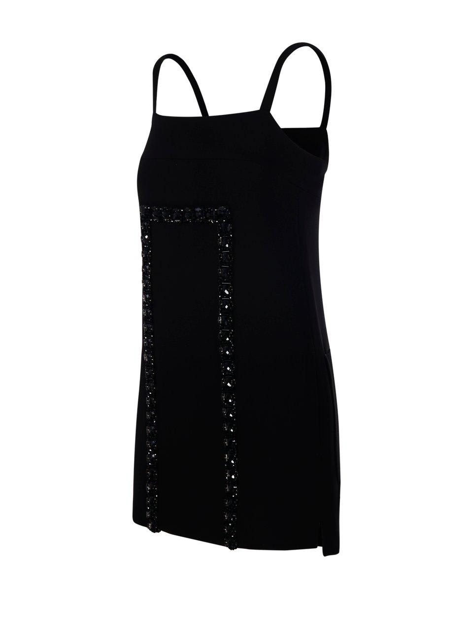 Max Mara Embellished Sleeveless Dress In Black