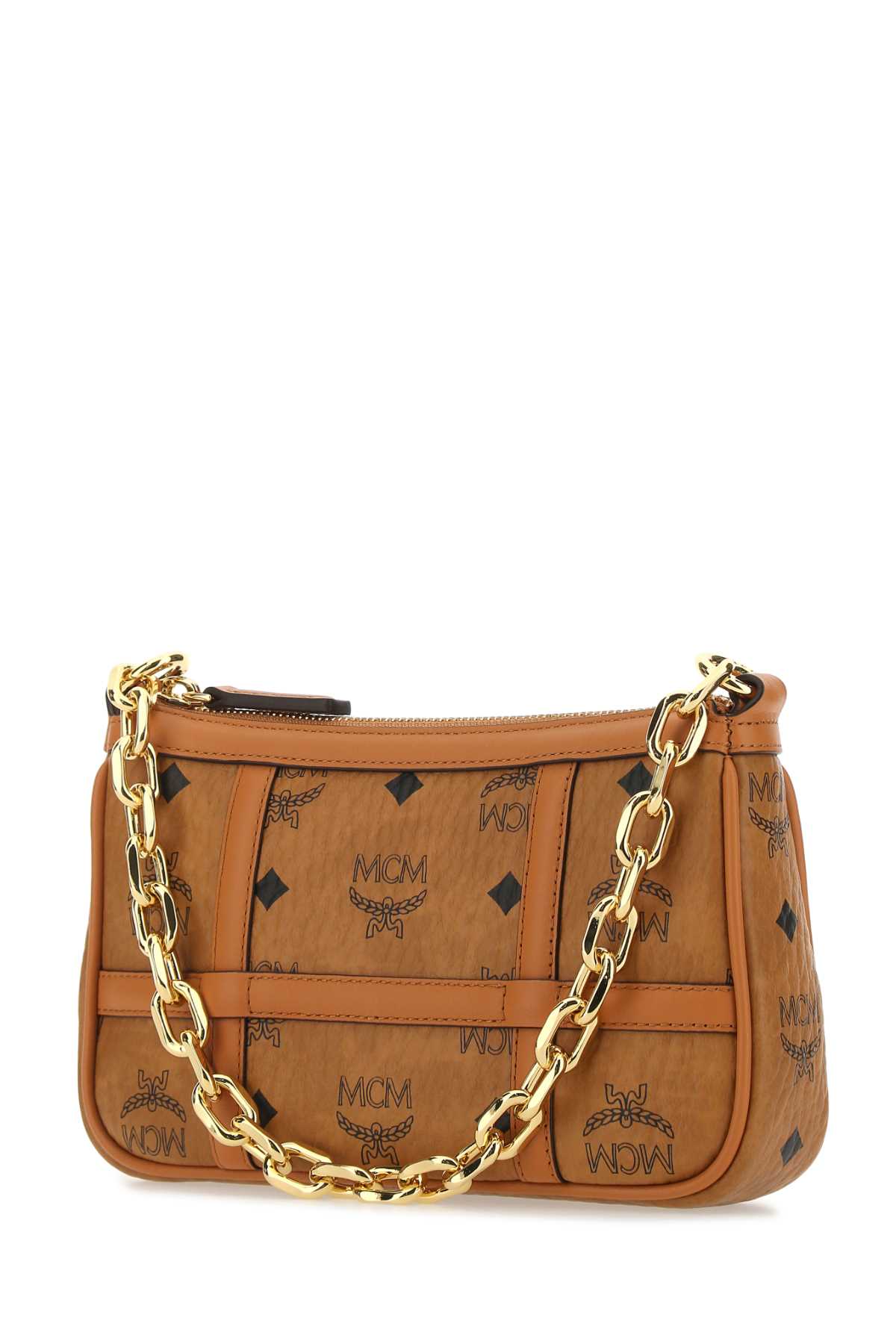 Shop Mcm Printed Leather Mini Aren Handbag In Co