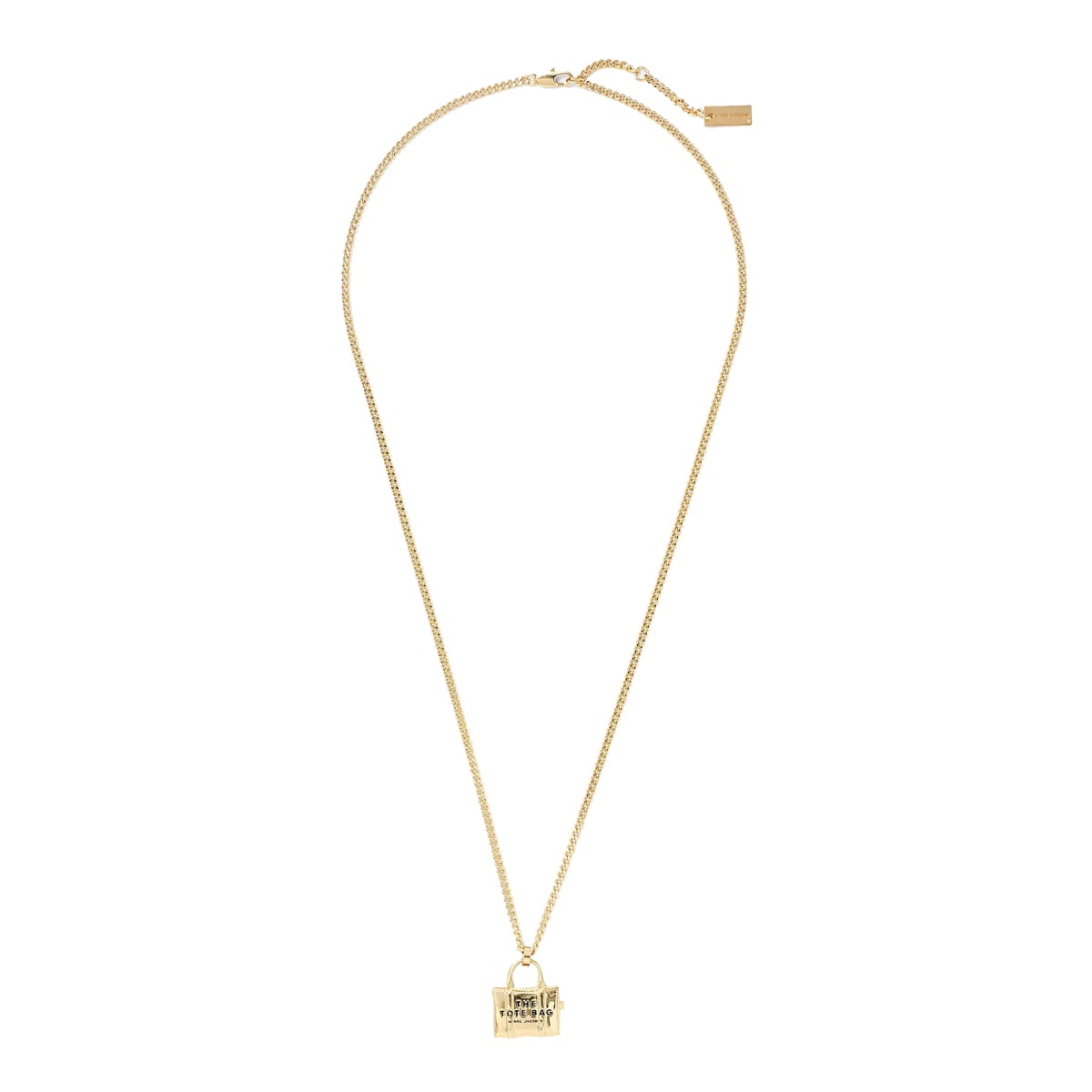 Shop Marc Jacobs The Tote Bag Necklace In Gold