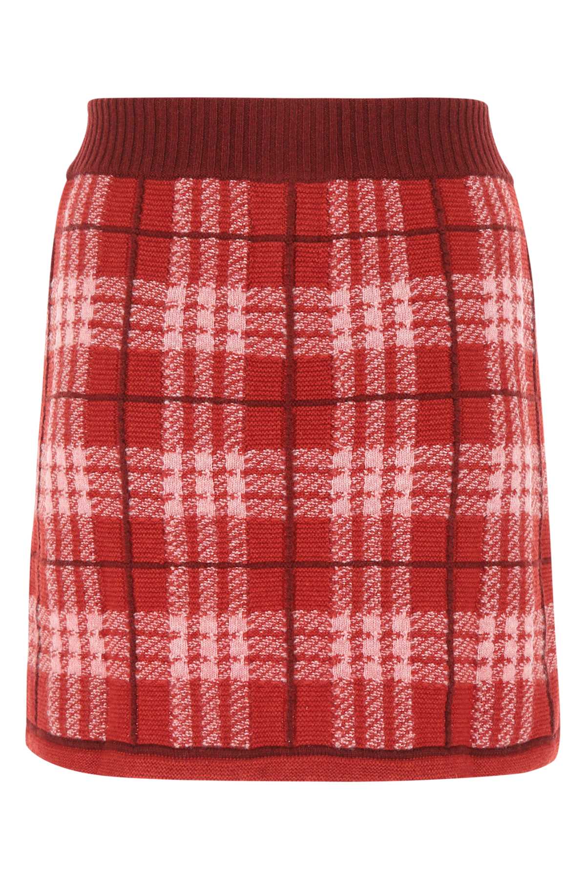 Shop Barrie Embroidered Cashmere Mini Skirt In 430