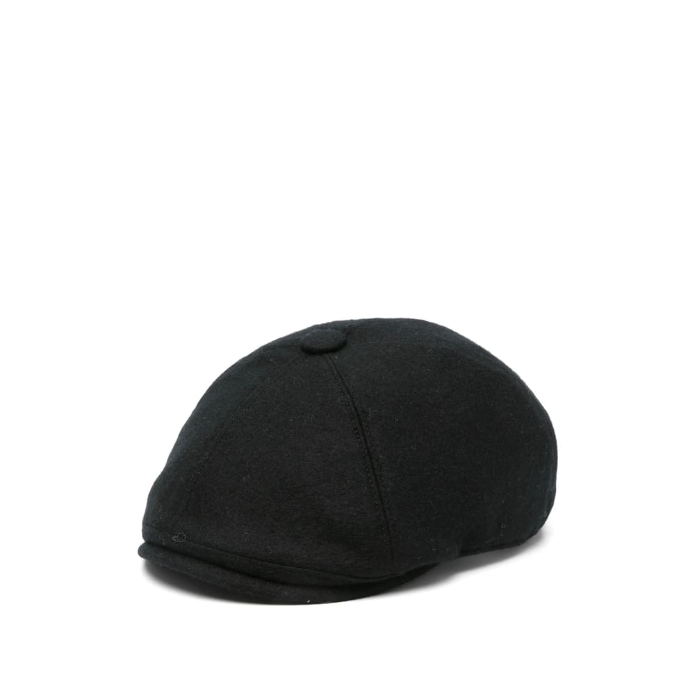 Fedeli Wool Beret In Black