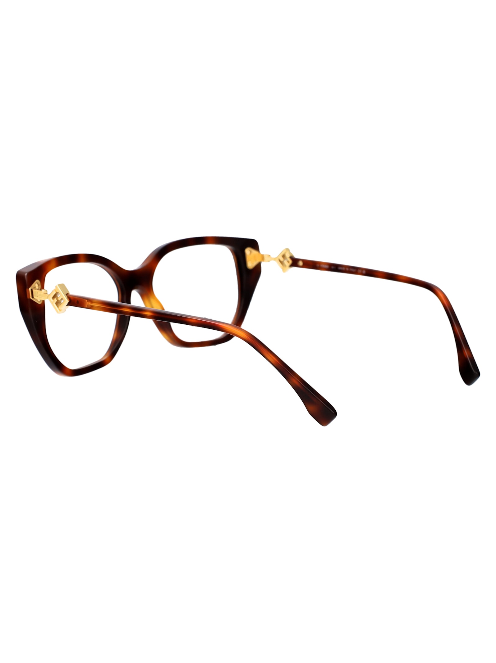 Shop Fendi Ff Diamonds Glasses In Havana