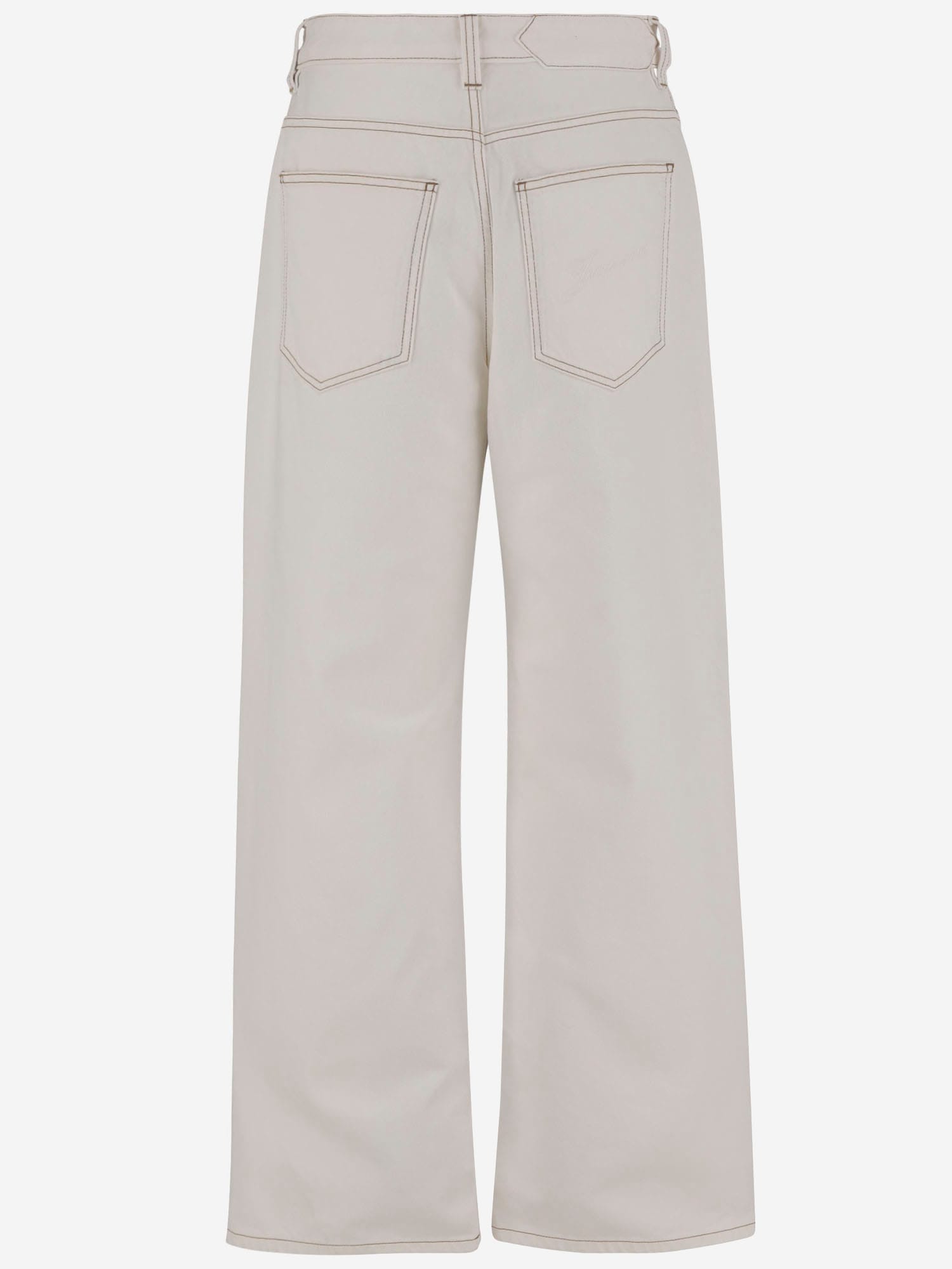 Jacquemus Cotton Denim Jeans In White