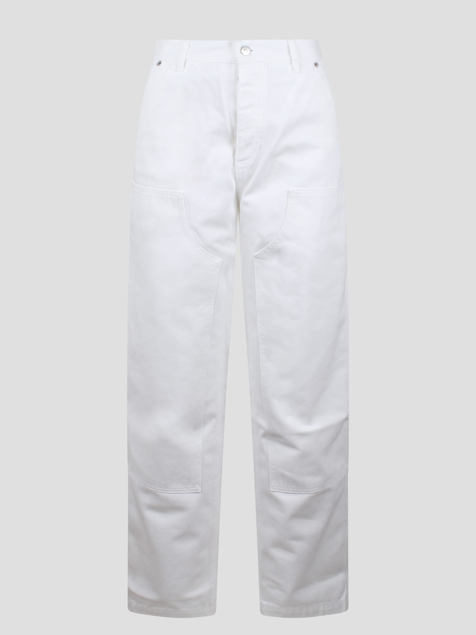 Shop Dior Carpenter Jeans In White