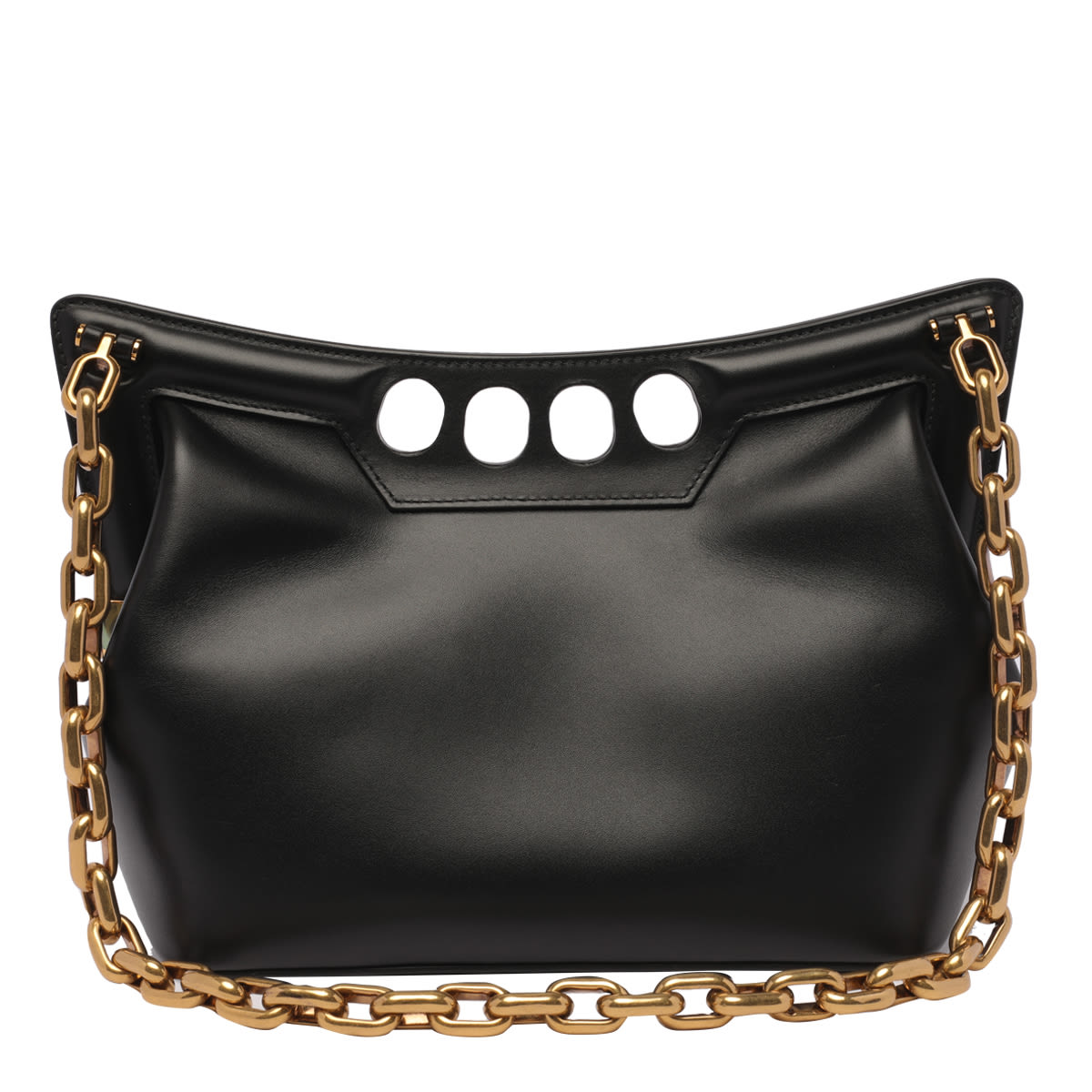 Alexander Mcqueen The Peak Bag In Black