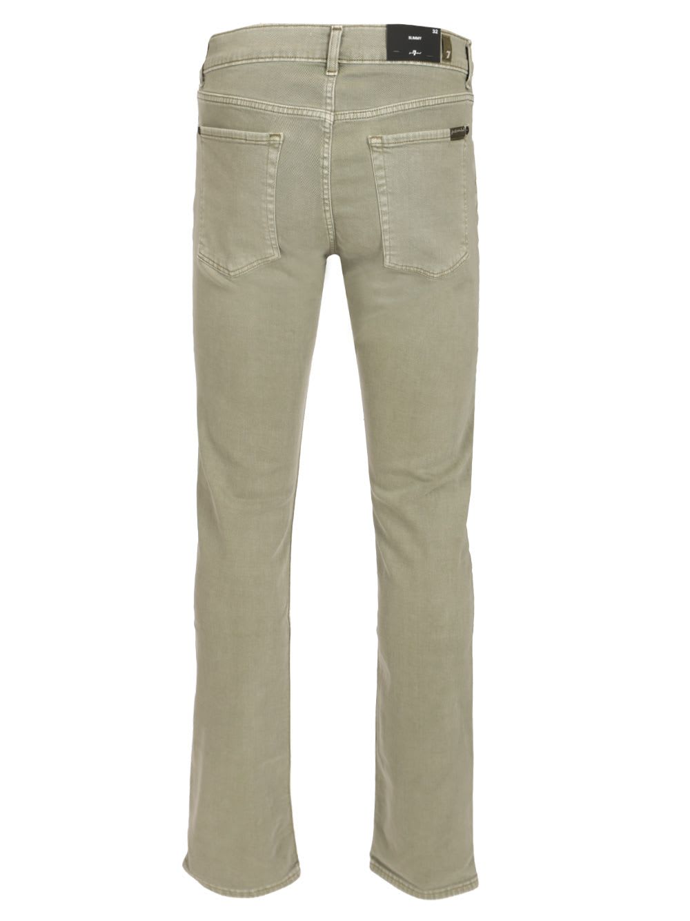 Shop 7 For All Mankind Slimmy Left Hand Jeans In Green