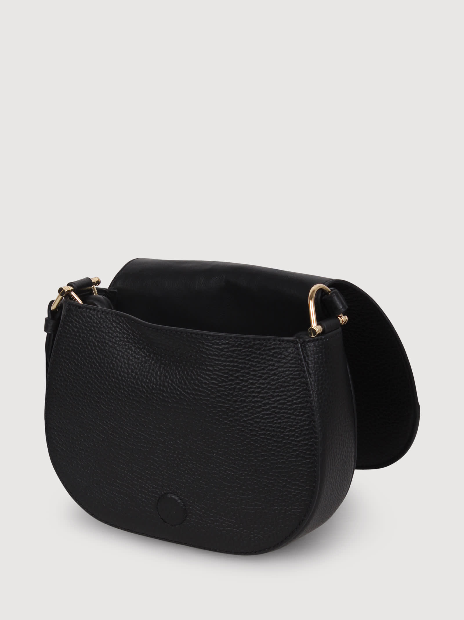 Shop Coccinelle Eclyps Grained Leather Shoulder Bag