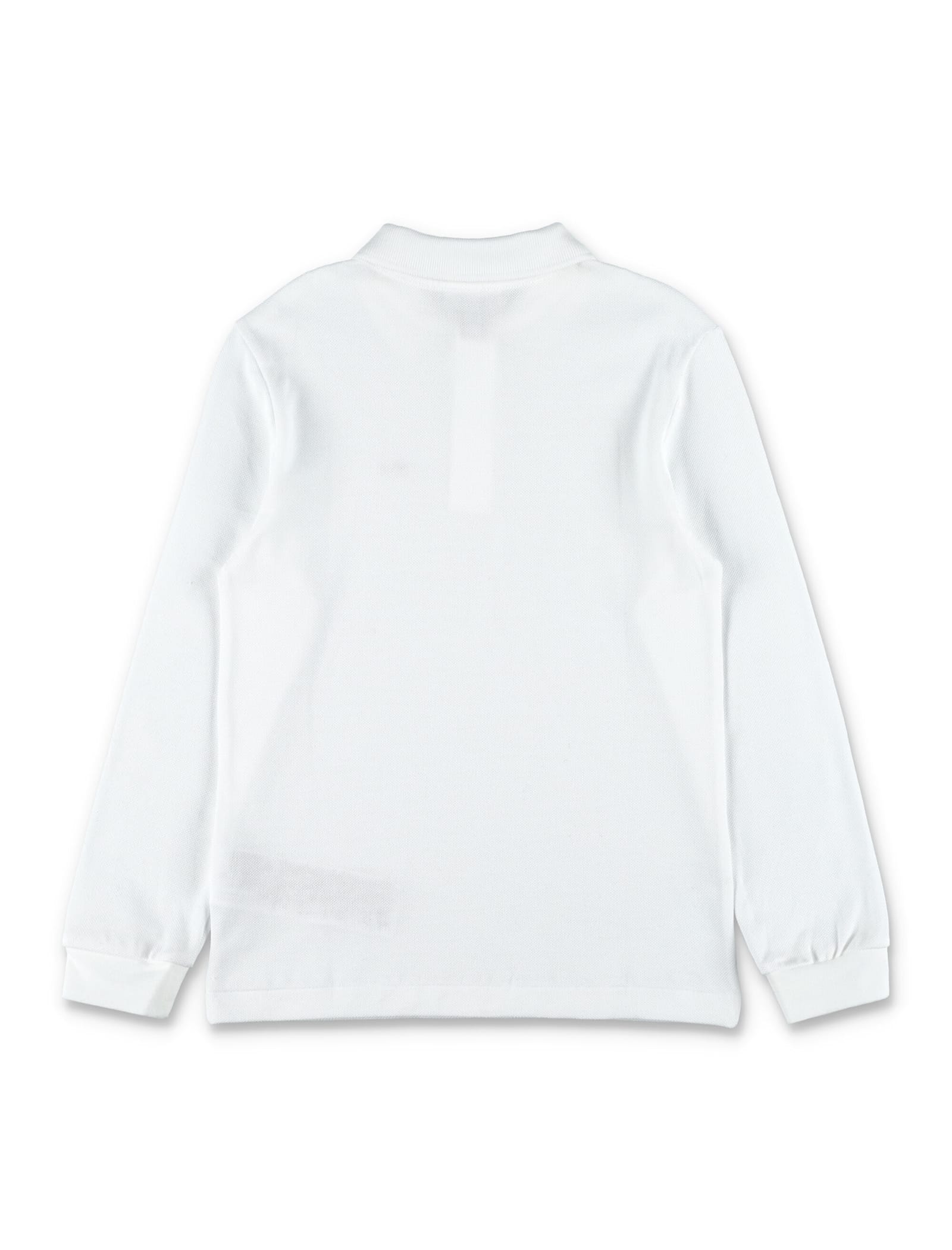 Lacoste Kid Long Sleeves Polo In White