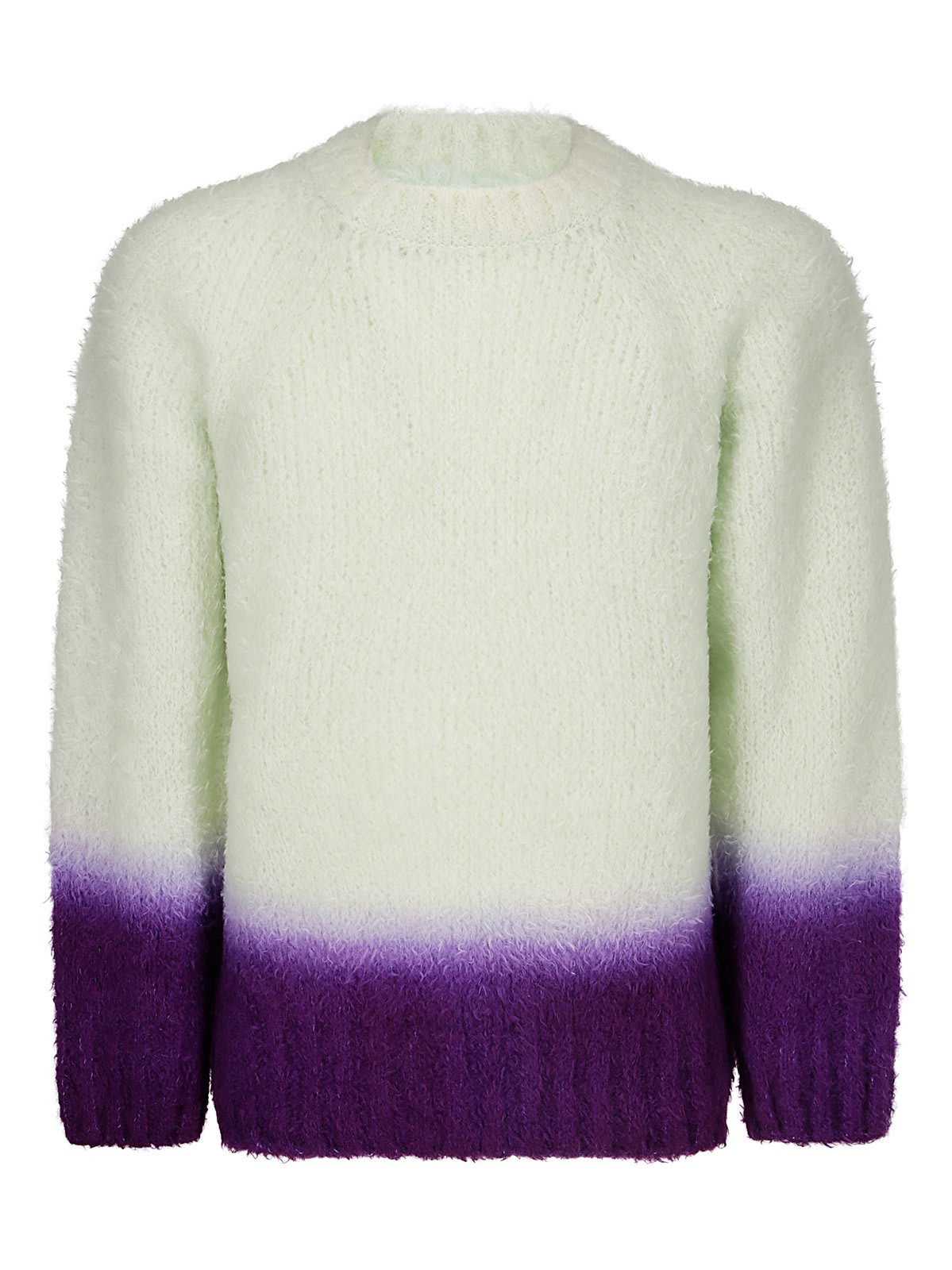 Shop Sacai Gradation Knit Jumper In Green