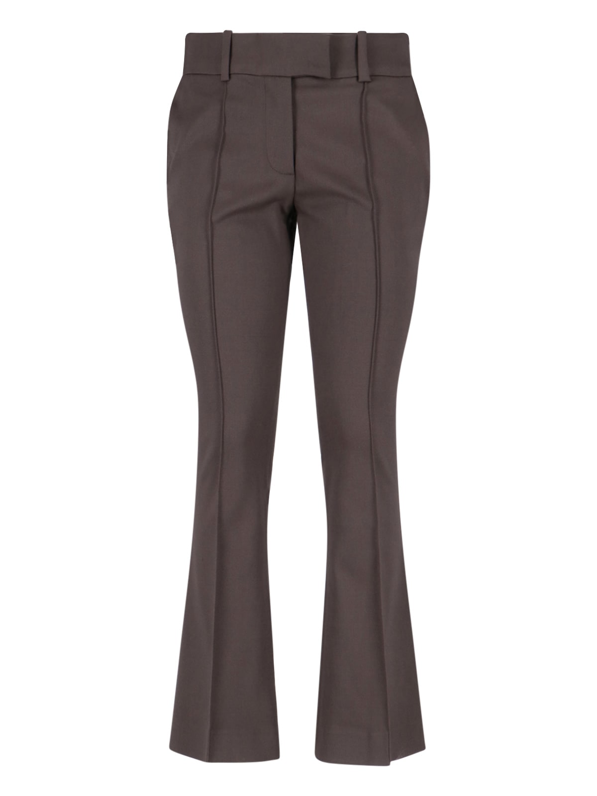 Attico Virgin Wool Bootcut Pants