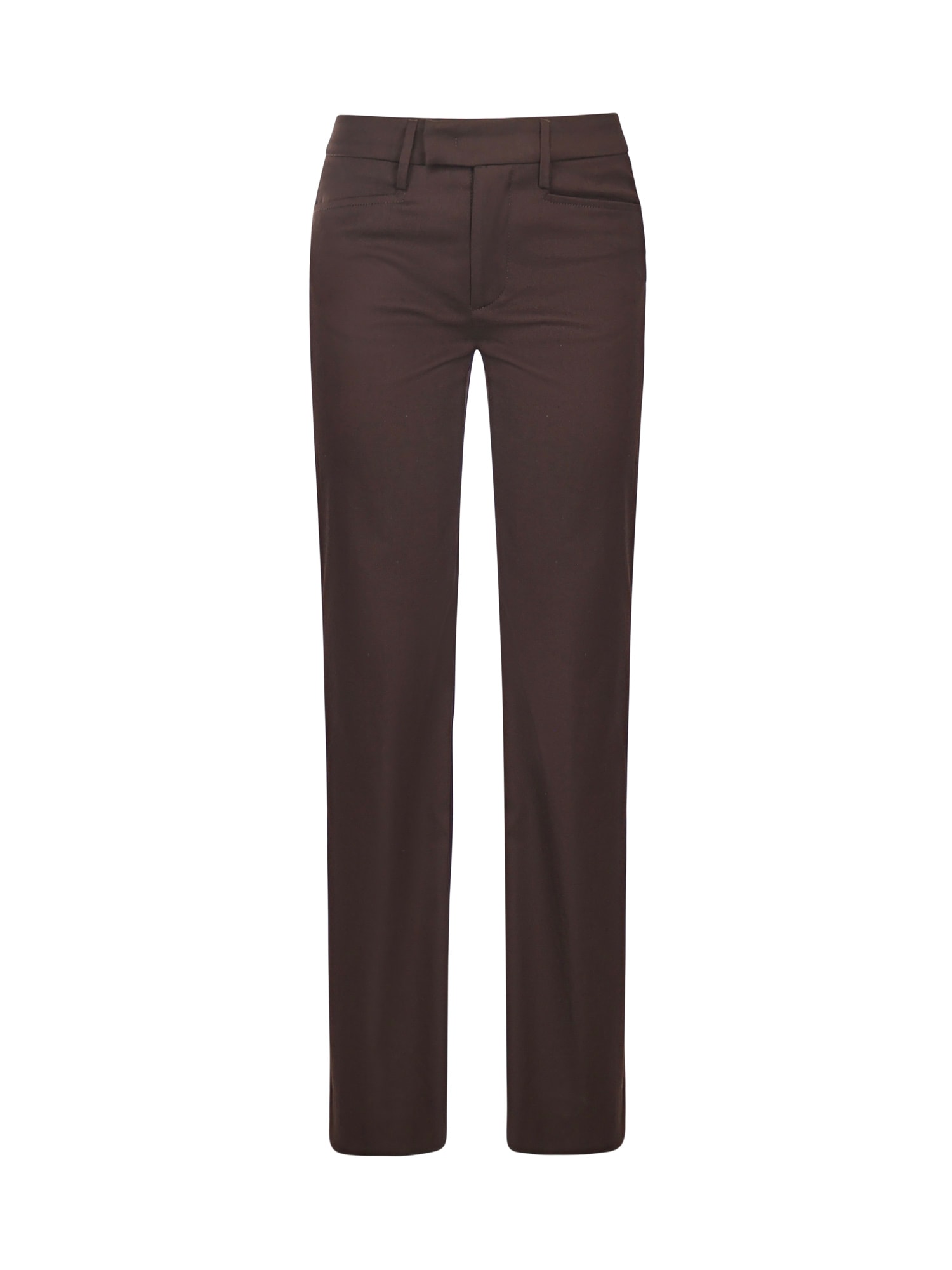 Dondup Flora Regular-fit Pants In Brown