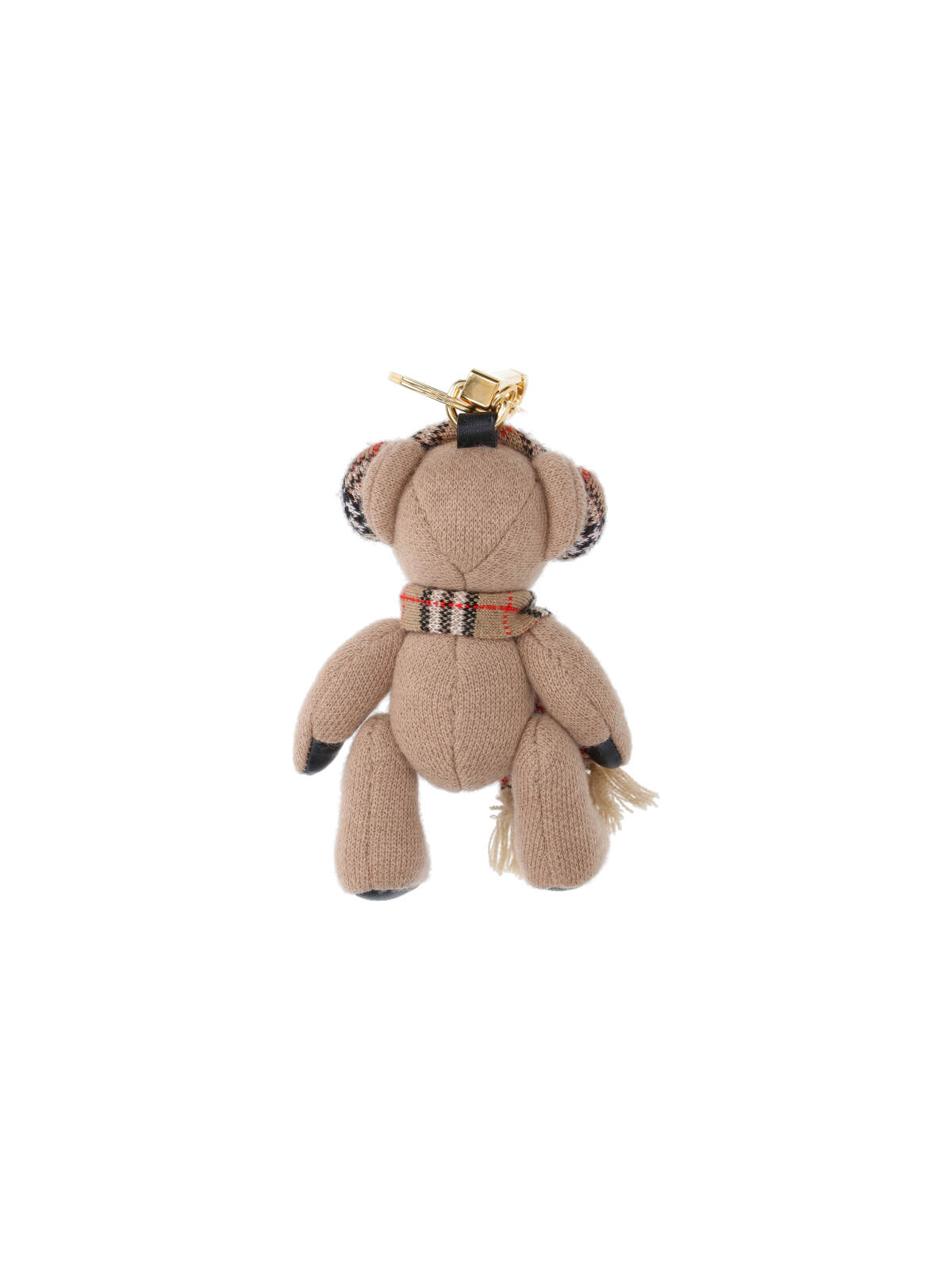 Burberry Thomas Teddy Bear Keyring Charm In Sand