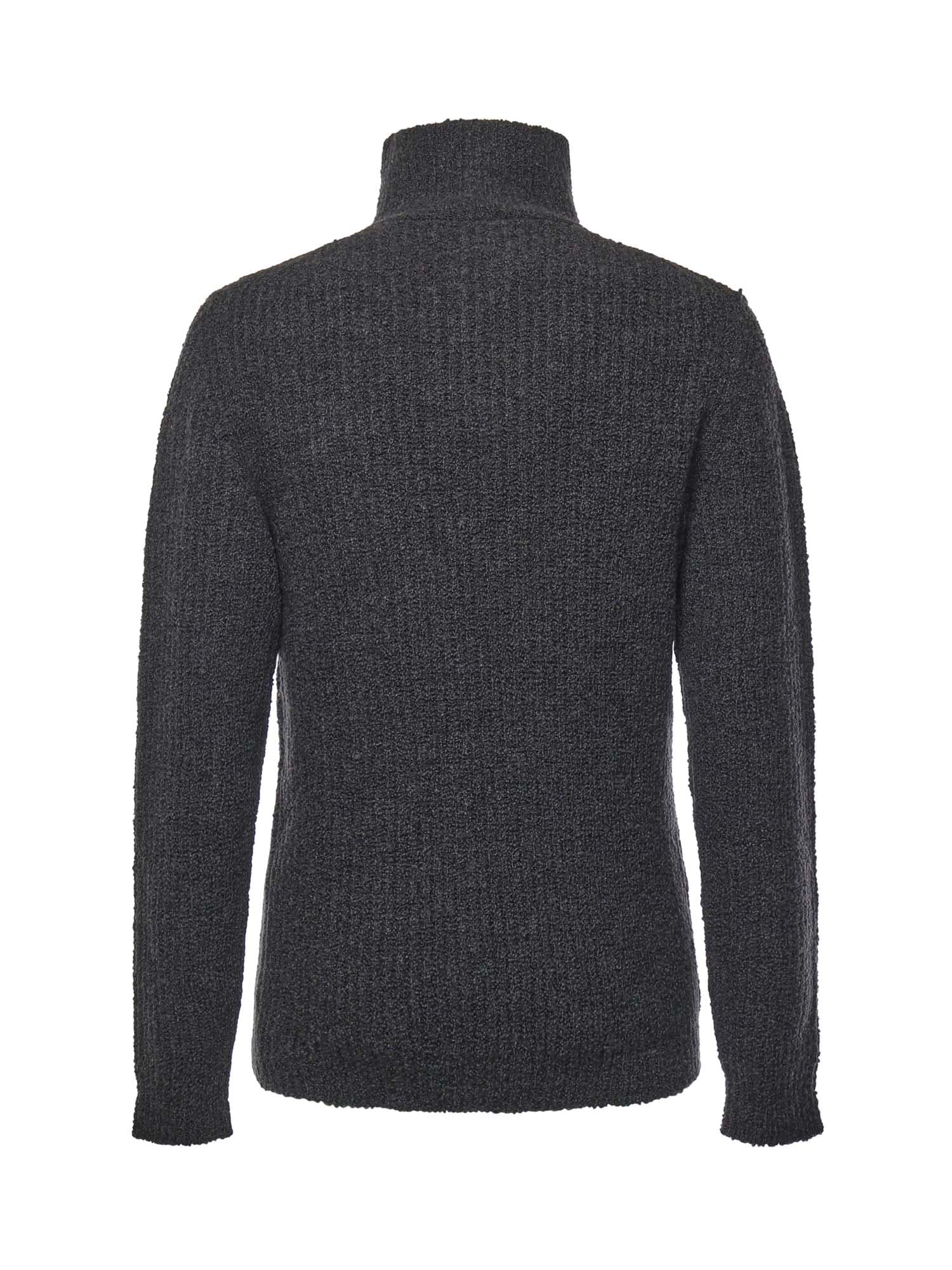 Dolce & Gabbana High-neck Zip-up Sweater In Gray