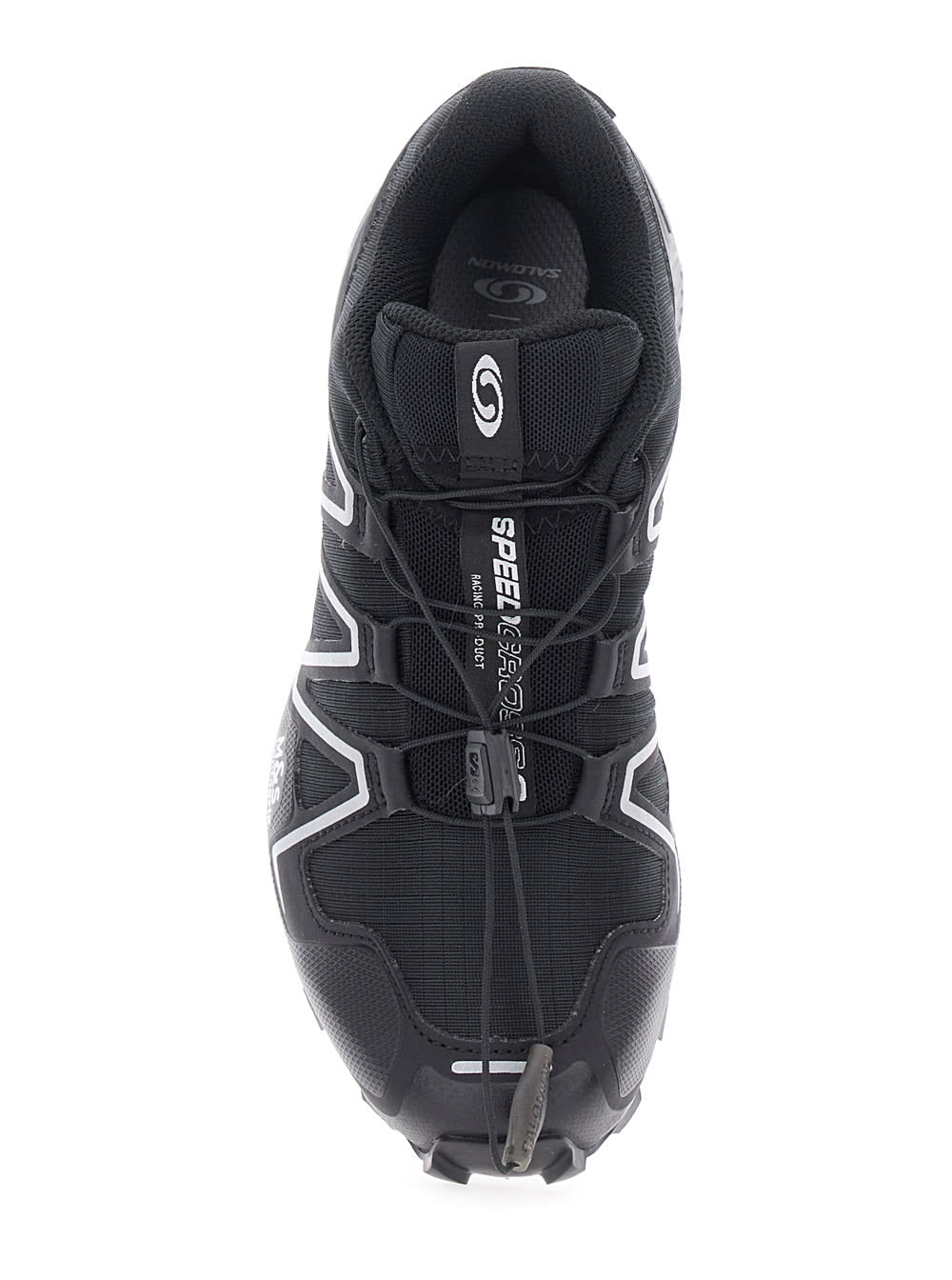 speedcross 3 Black Low Top Sneakers With Logo Patch On The Tongue And Logo Lettering On The Side In Tech Fabric Unisex