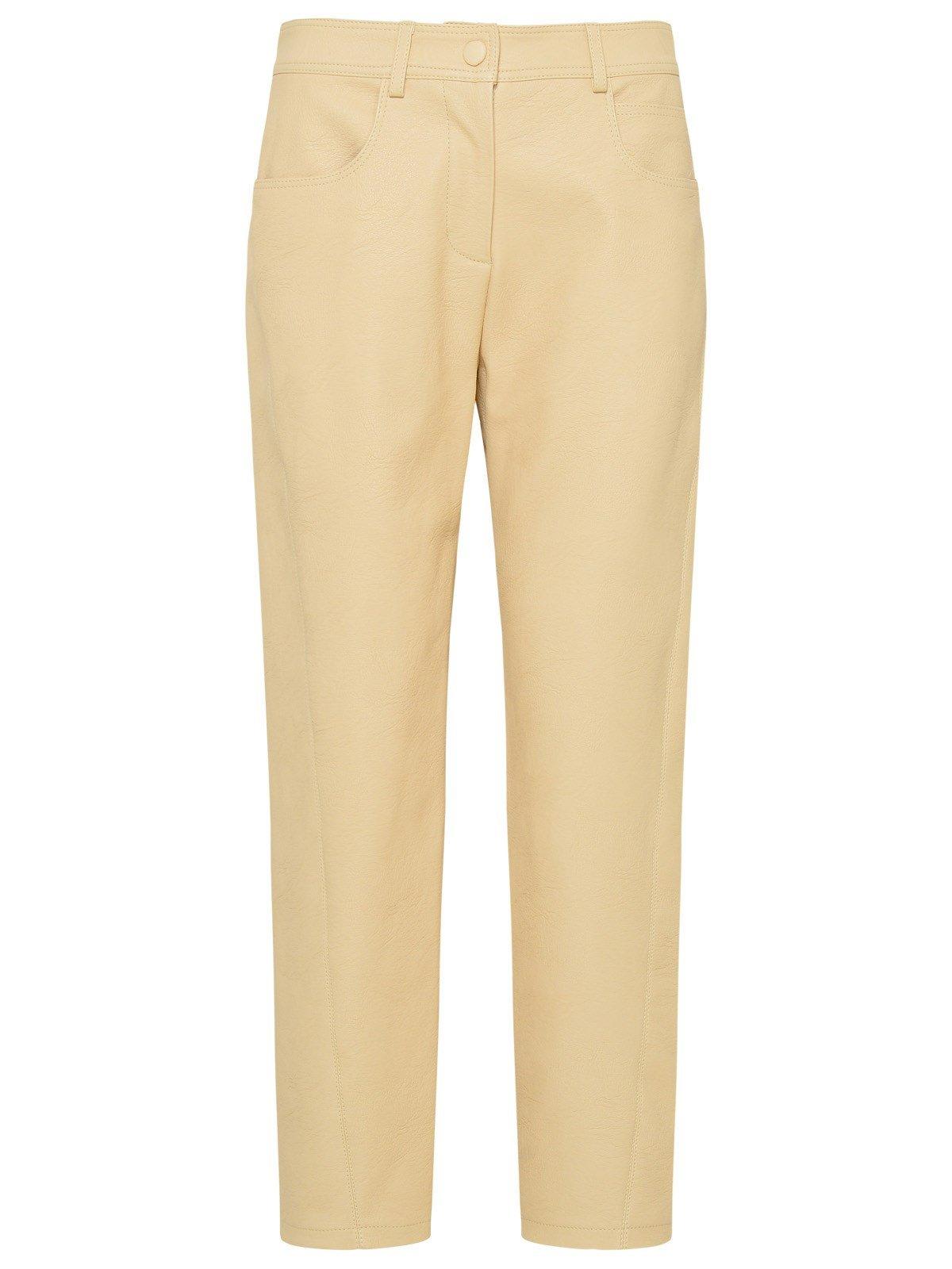 Contrast Stitched Cropped Trousers